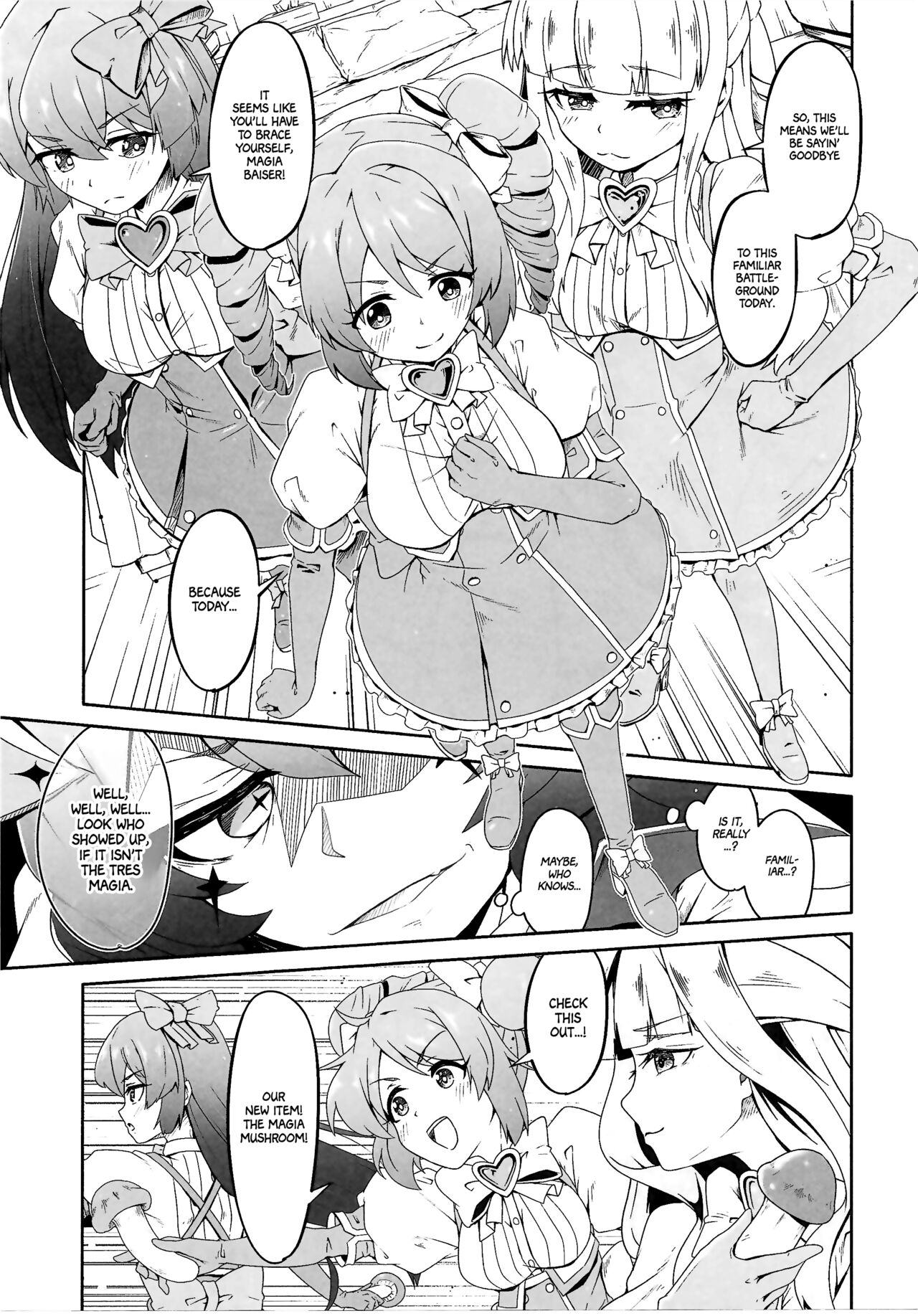 (COMIC1☆24) [MIDDLY (Midorinocha)]Kaishaku Chigai ni Akogarete - I admired the misunderstanding but it was a serious failure...(Mahou Shoujo ni Akogarete) [English] [Project Valvrein] Page 6
