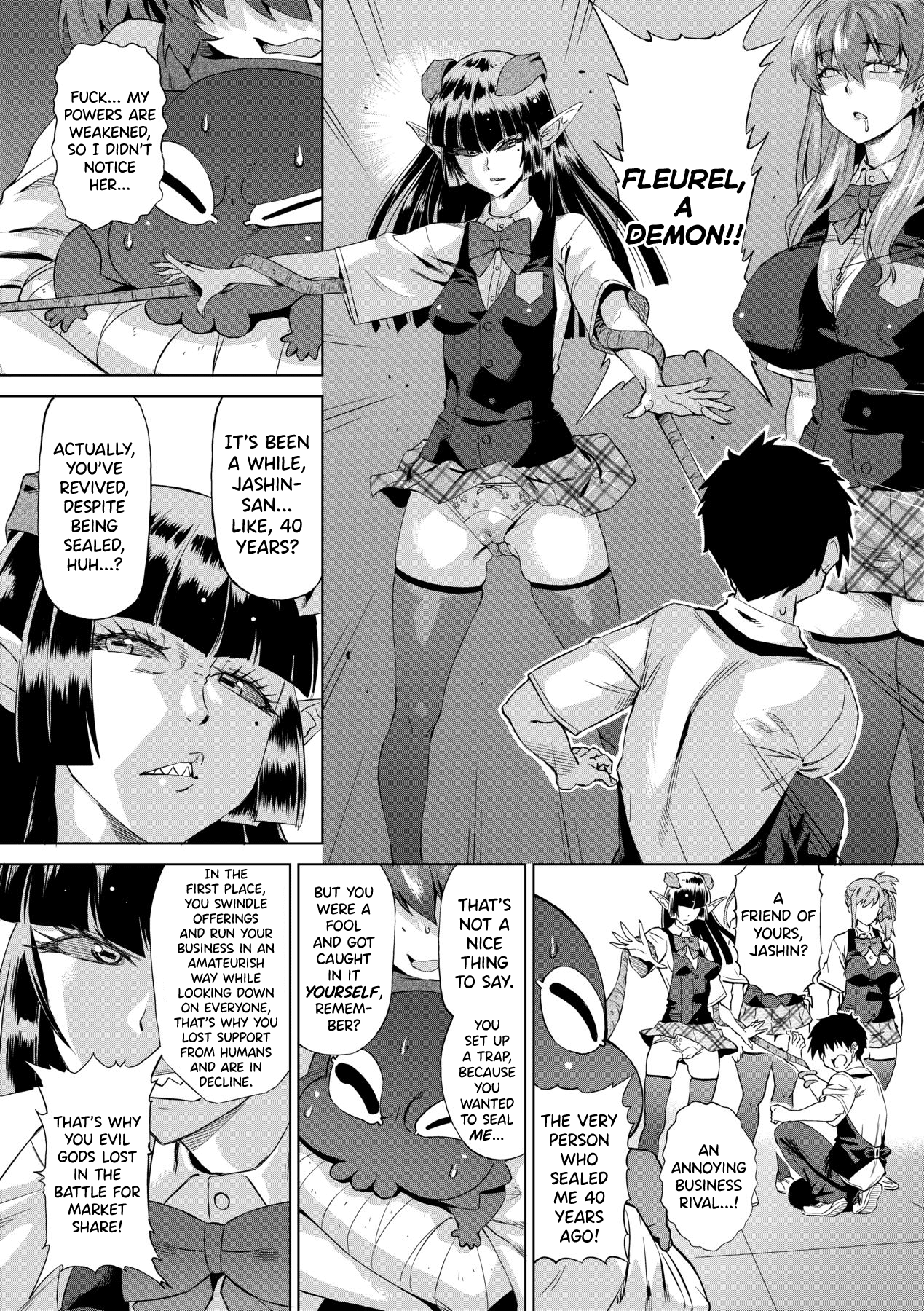 [Abe Morioka]Jagan no Saimin Inryoku de Seitokai Les Joshi-tachi no Shojo o Kyousei Rape!! Ch.1-3[English] [biribiri] [Decensored] [Digital] Page 73