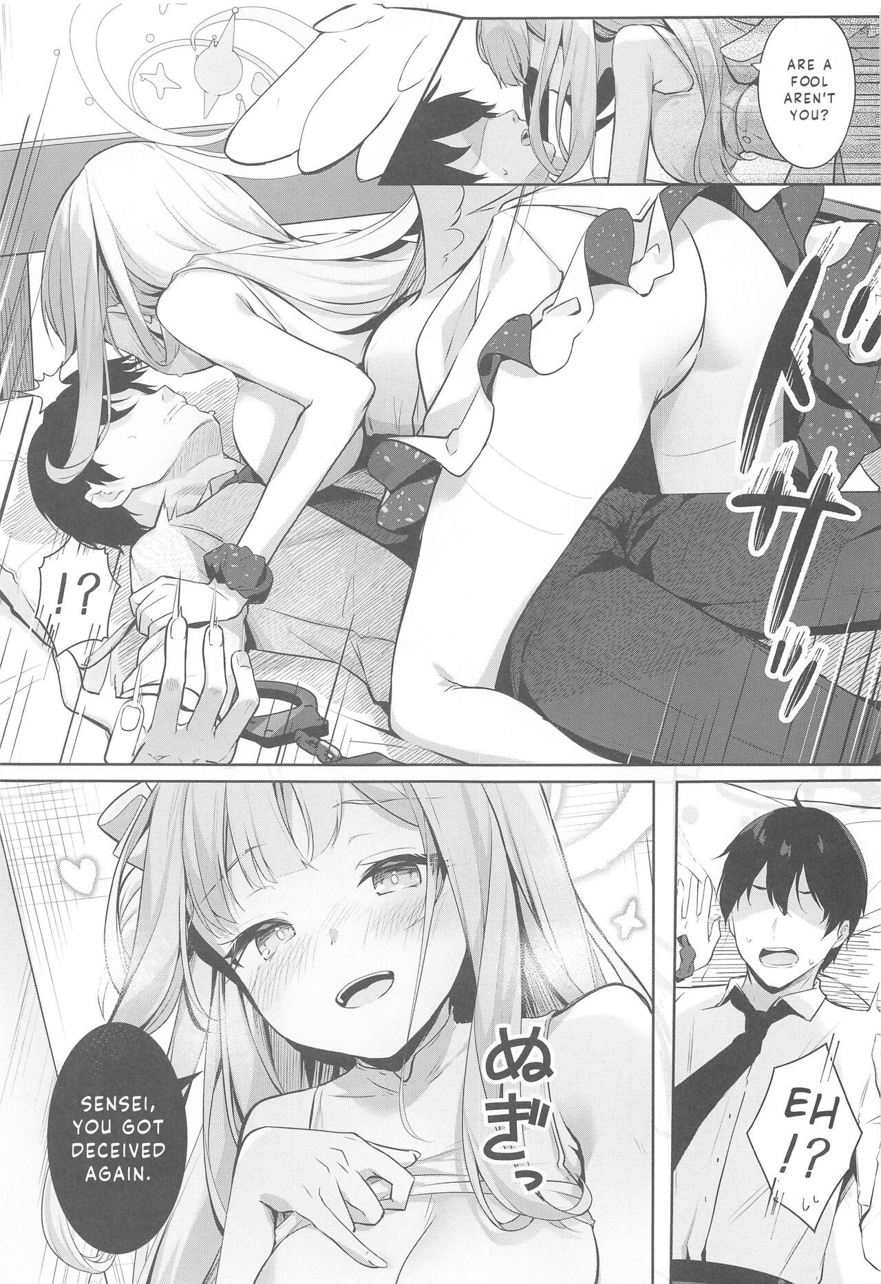 (C102) [Kinokomu Kami (Kinokomushi)]Sensei wa, Damasaretanda yo. | Sensei, you got deceived(Blue Archive) [English] [Entropy] Page 10