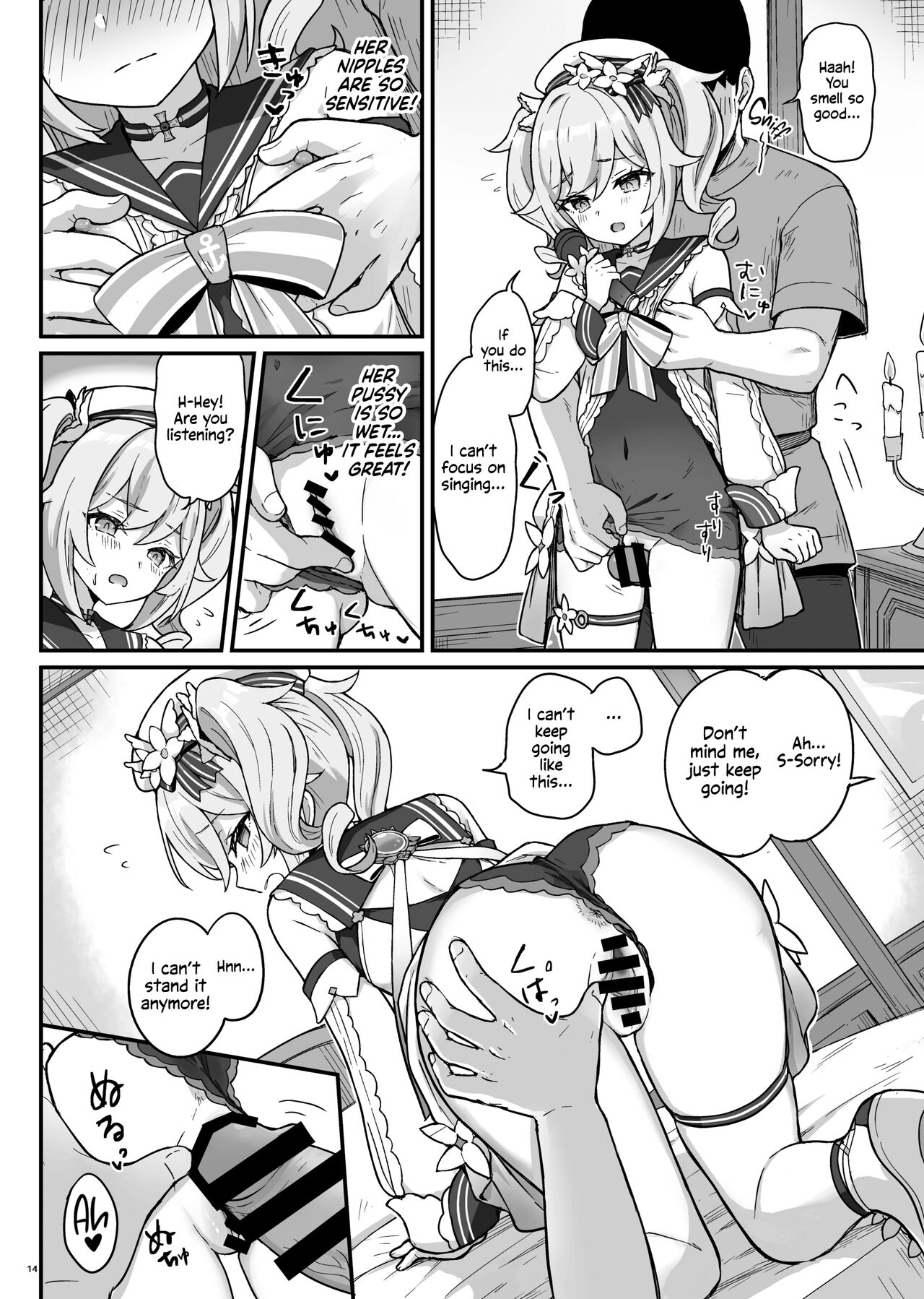 [Wasabi Mochi (Momosawa)]Barbara-chan ga Ecchi na Chiryou o Shite kureru Hon | Barbara's Sexual Treatment(Genshin Impact) [English] [Shiromaru] [Digital] Page 15