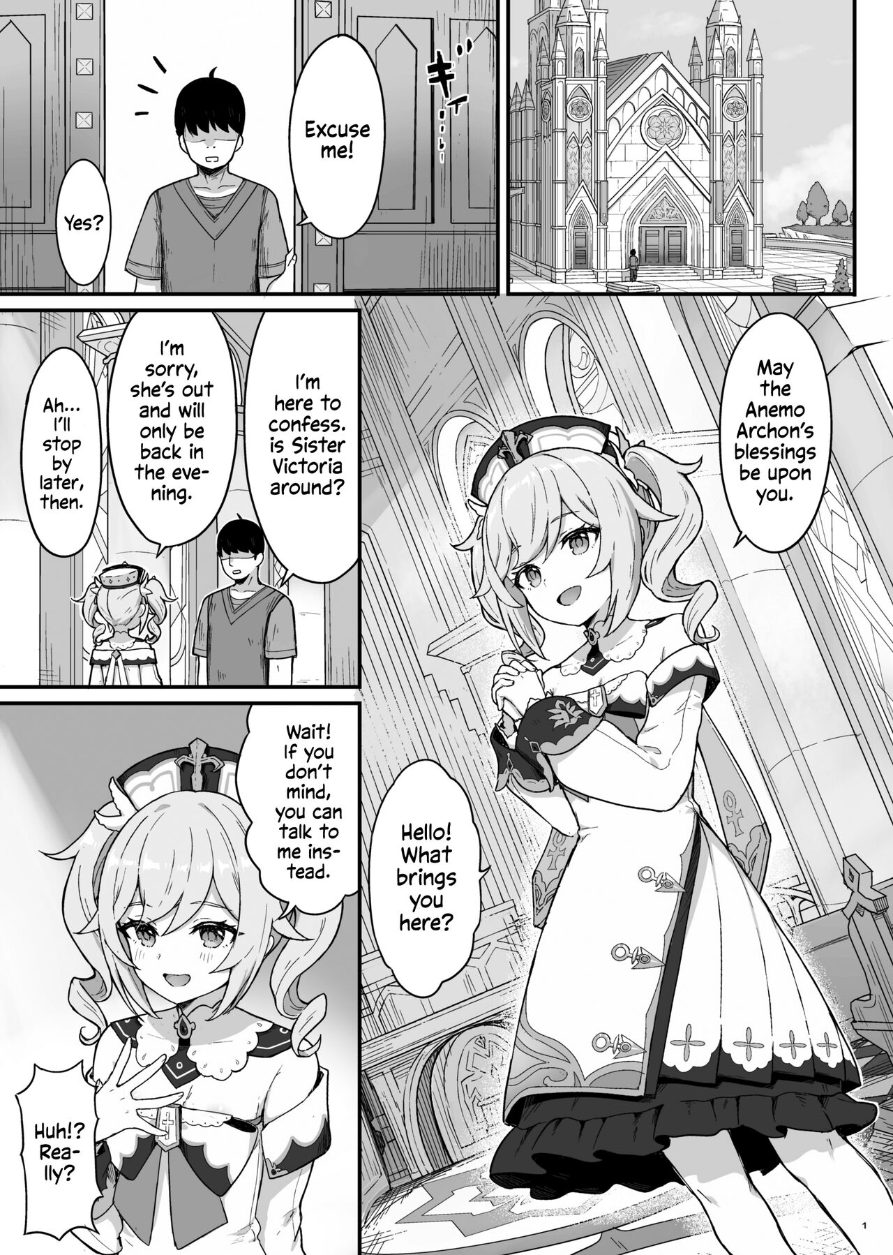 [Wasabi Mochi (Momosawa)]Barbara-chan ga Ecchi na Chiryou o Shite kureru Hon | Barbara's Sexual Treatment(Genshin Impact) [English] [Shiromaru] [Digital] Page 2