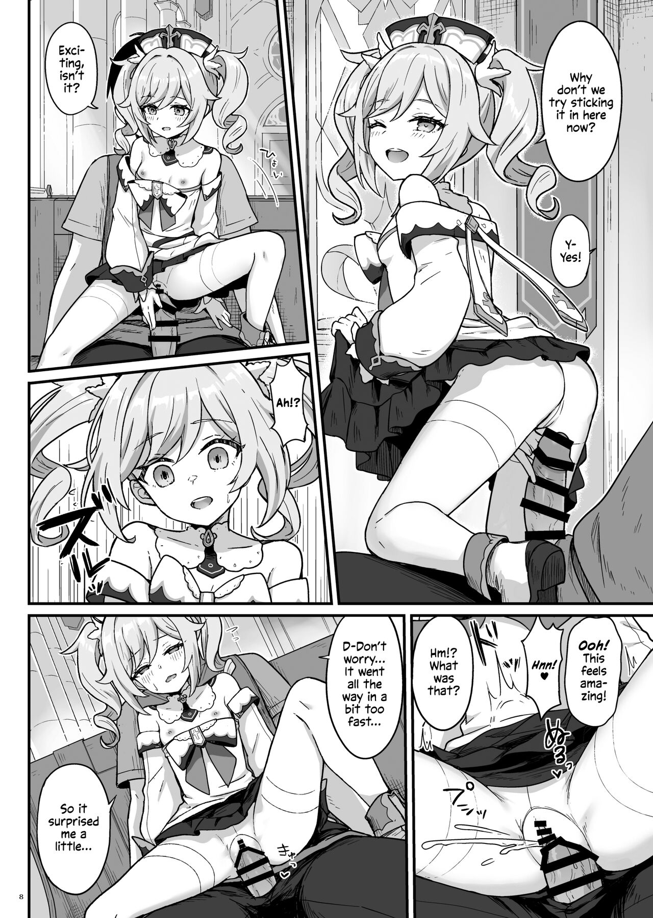 [Wasabi Mochi (Momosawa)]Barbara-chan ga Ecchi na Chiryou o Shite kureru Hon | Barbara's Sexual Treatment(Genshin Impact) [English] [Shiromaru] [Digital] Page 9