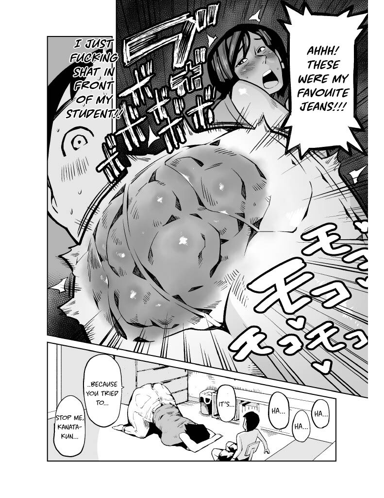 [Cupiko]Dekashiri Hitozuma Kateikyoushi wa Seito no Ie de Unko o Morasu | My Tutor Defecated At My House[English] Page 8
