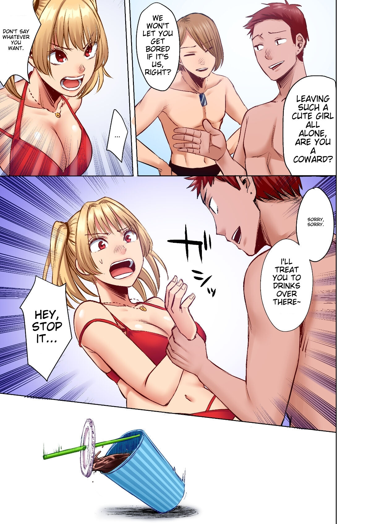 [Doushoku (Omizu Chihiro)]Wakeari JK Iede shita Gal o Kattemita Kekka! 1+2 Full Color Gappon-ban[English] Page 55