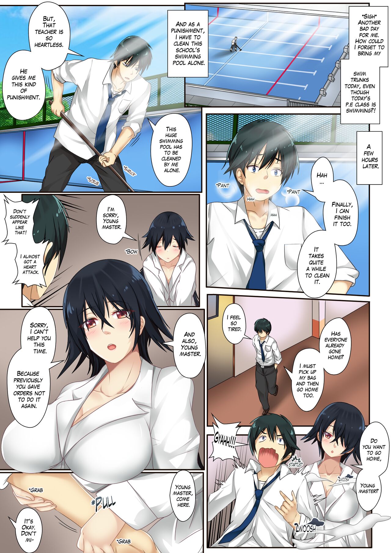 [Naraku No Nimotsu (nabunabu)]Punish me with your orders, young master.(Oshinobi Sensei) (Uncensored) Page 4