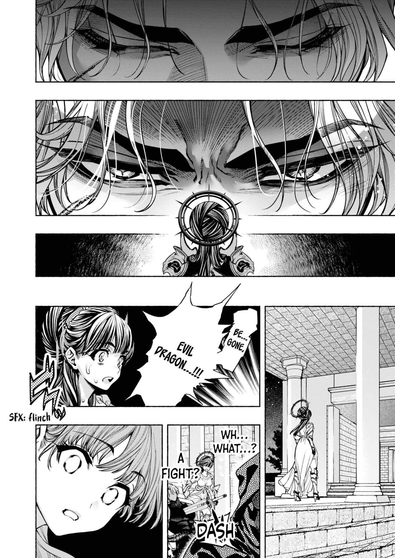 [ONIGASHIMA (Tanaka Onitaiji)]Otome Game "Kuro Dra -Kuroi Seijo to Ashiki Ryuu-" ni Isekai Tensei Shita kedo Murige, Tsunda. | Reincaranation from the Other World - the Black Dragon and the Black Saint[English] [Painfulnightz] Page 15