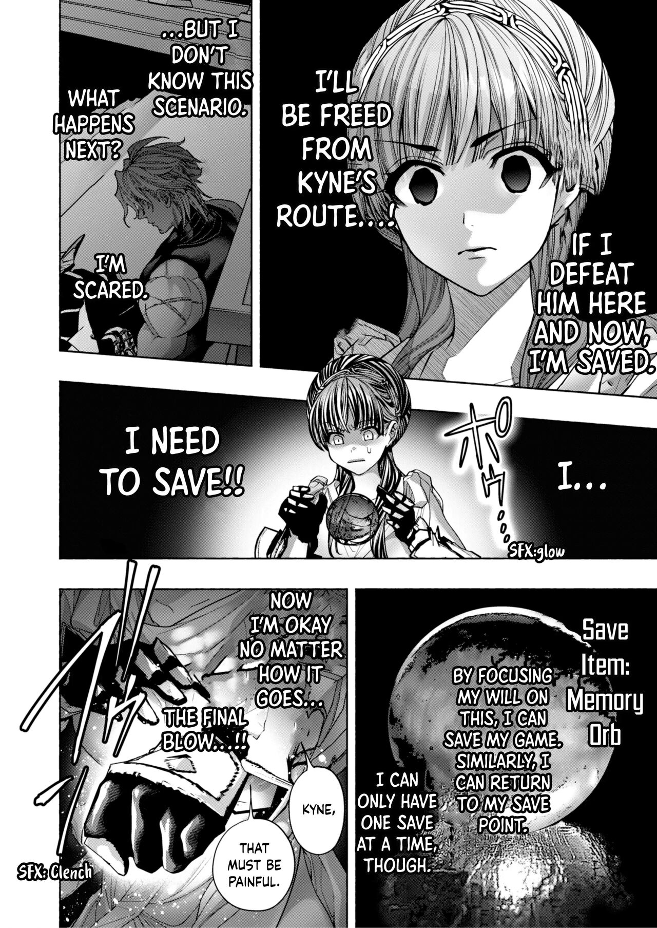 [ONIGASHIMA (Tanaka Onitaiji)]Otome Game "Kuro Dra -Kuroi Seijo to Ashiki Ryuu-" ni Isekai Tensei Shita kedo Murige, Tsunda. | Reincaranation from the Other World - the Black Dragon and the Black Saint[English] [Painfulnightz] Page 17