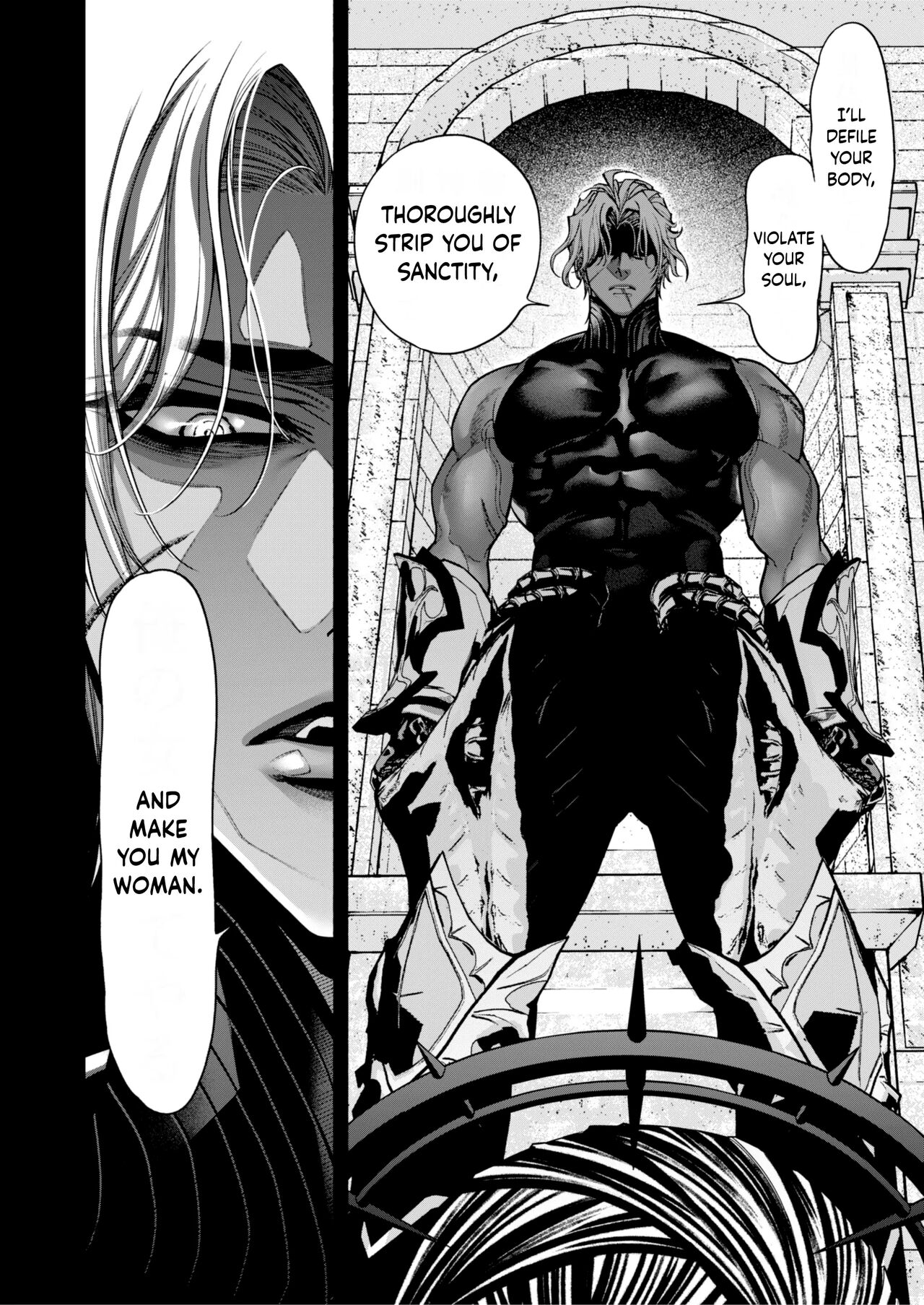[ONIGASHIMA (Tanaka Onitaiji)]Otome Game "Kuro Dra -Kuroi Seijo to Ashiki Ryuu-" ni Isekai Tensei Shita kedo Murige, Tsunda. | Reincaranation from the Other World - the Black Dragon and the Black Saint[English] [Painfulnightz] Page 23