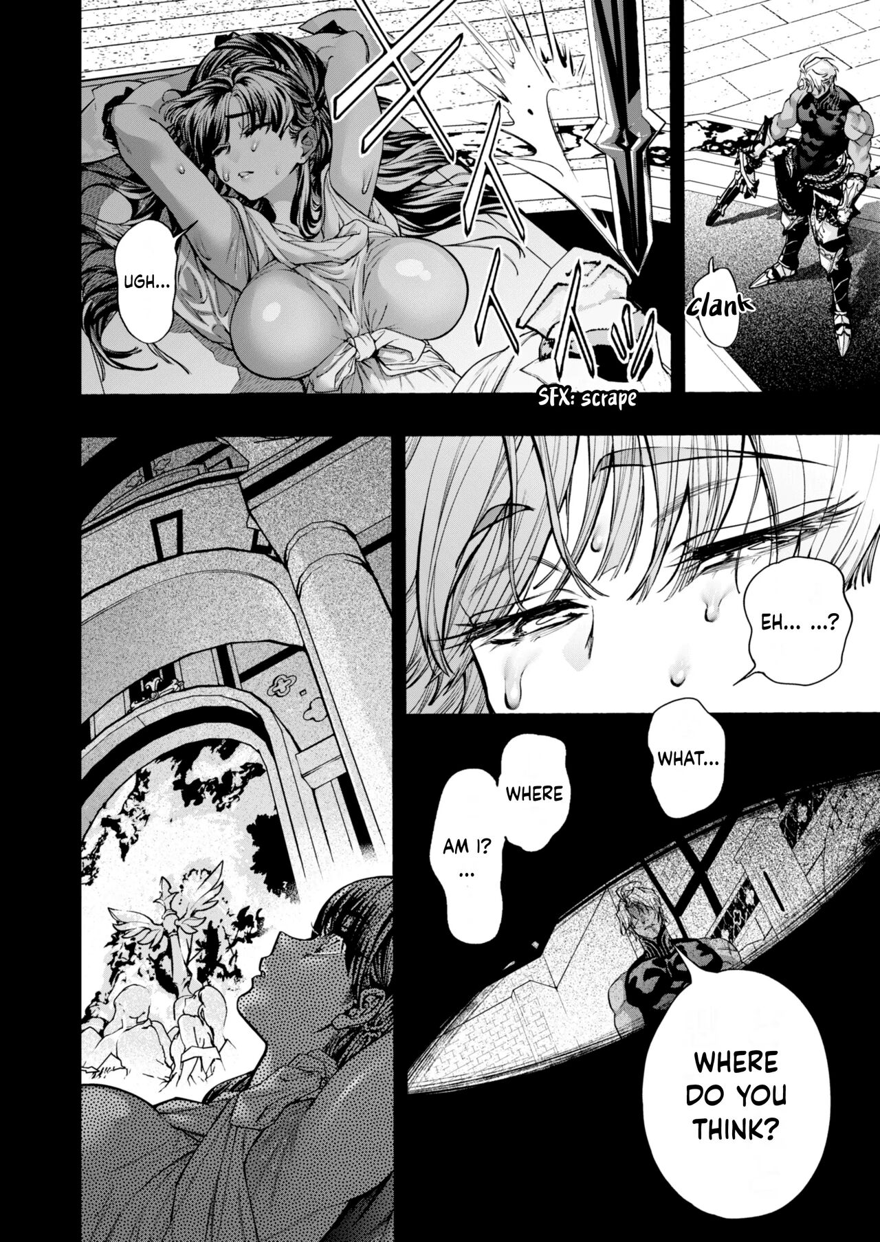 [ONIGASHIMA (Tanaka Onitaiji)]Otome Game "Kuro Dra -Kuroi Seijo to Ashiki Ryuu-" ni Isekai Tensei Shita kedo Murige, Tsunda. | Reincaranation from the Other World - the Black Dragon and the Black Saint[English] [Painfulnightz] Page 25