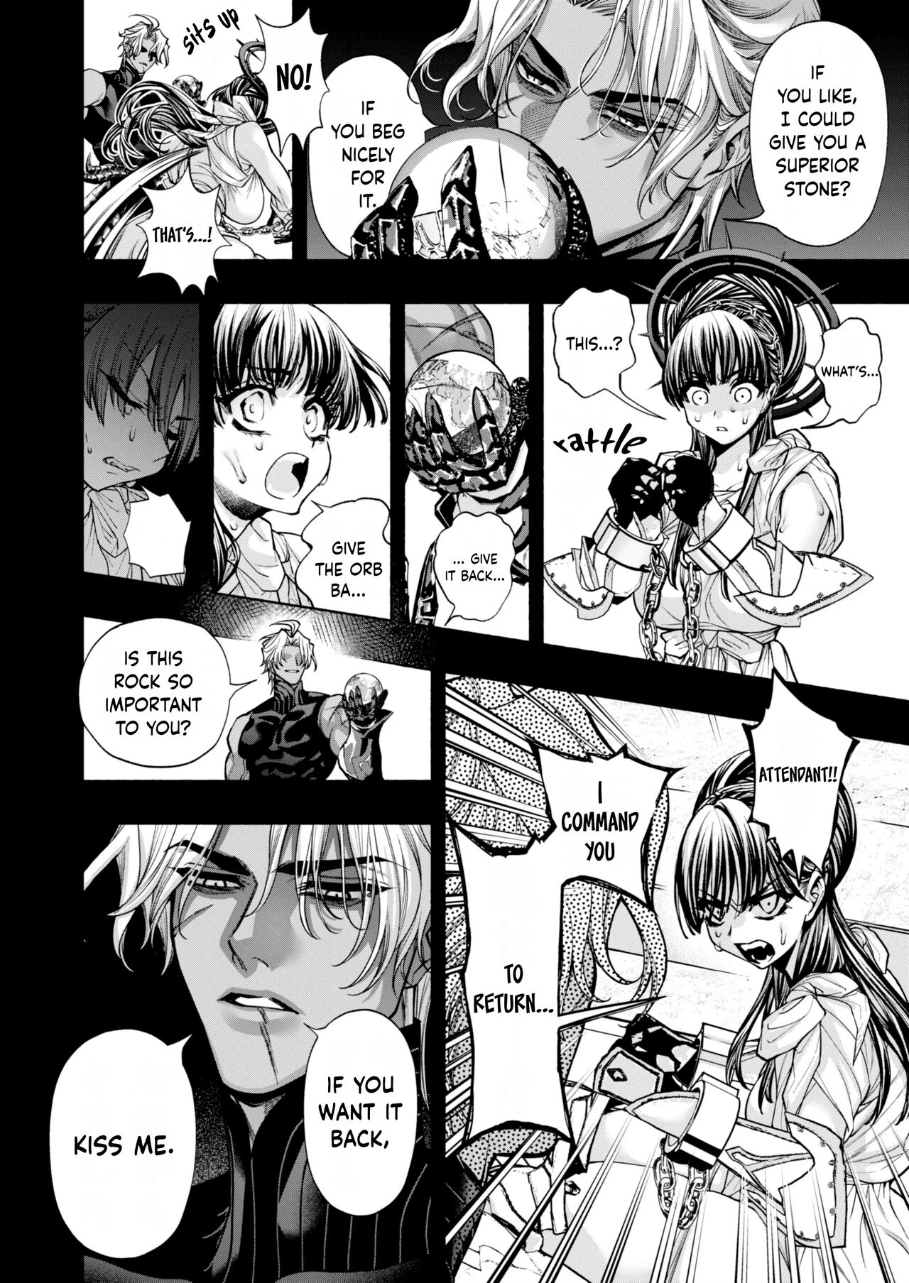 [ONIGASHIMA (Tanaka Onitaiji)]Otome Game "Kuro Dra -Kuroi Seijo to Ashiki Ryuu-" ni Isekai Tensei Shita kedo Murige, Tsunda. | Reincaranation from the Other World - the Black Dragon and the Black Saint[English] [Painfulnightz] Page 27