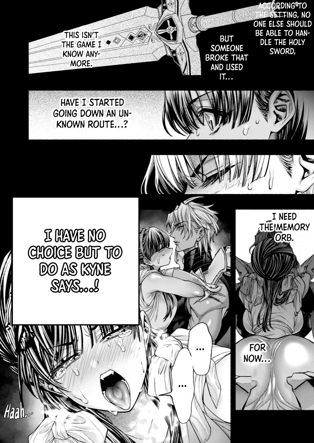 [ONIGASHIMA (Tanaka Onitaiji)]Otome Game "Kuro Dra -Kuroi Seijo to Ashiki Ryuu-" ni Isekai Tensei Shita kedo Murige, Tsunda. | Reincaranation from the Other World - the Black Dragon and the Black Saint[English] [Painfulnightz] Page 29