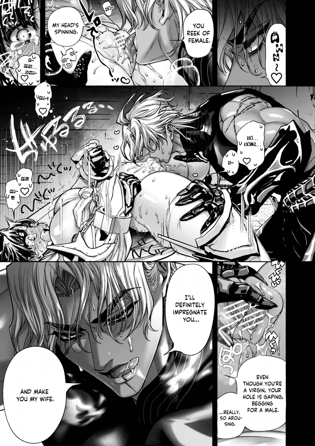 [ONIGASHIMA (Tanaka Onitaiji)]Otome Game "Kuro Dra -Kuroi Seijo to Ashiki Ryuu-" ni Isekai Tensei Shita kedo Murige, Tsunda. | Reincaranation from the Other World - the Black Dragon and the Black Saint[English] [Painfulnightz] Page 42