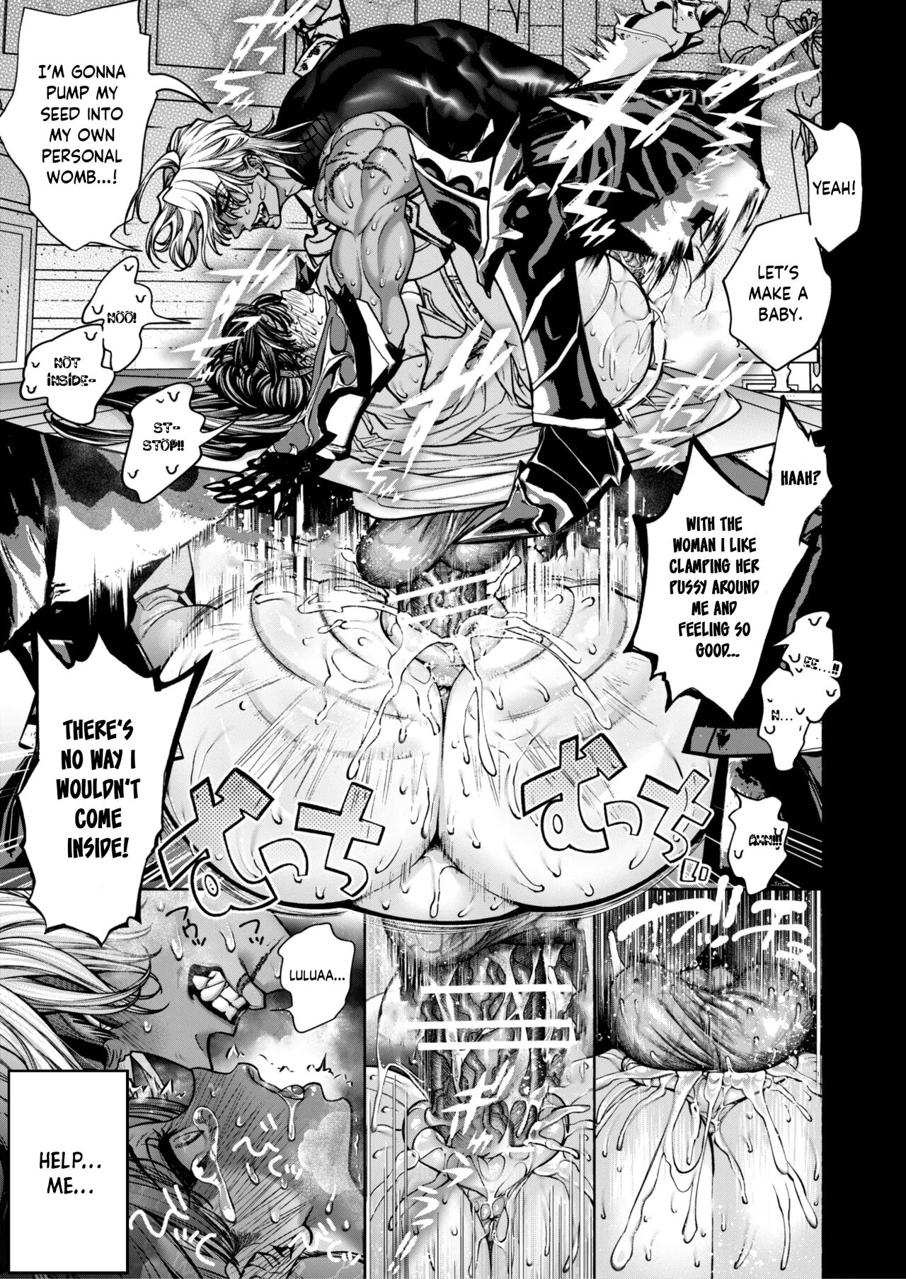 [ONIGASHIMA (Tanaka Onitaiji)]Otome Game "Kuro Dra -Kuroi Seijo to Ashiki Ryuu-" ni Isekai Tensei Shita kedo Murige, Tsunda. | Reincaranation from the Other World - the Black Dragon and the Black Saint[English] [Painfulnightz] Page 54