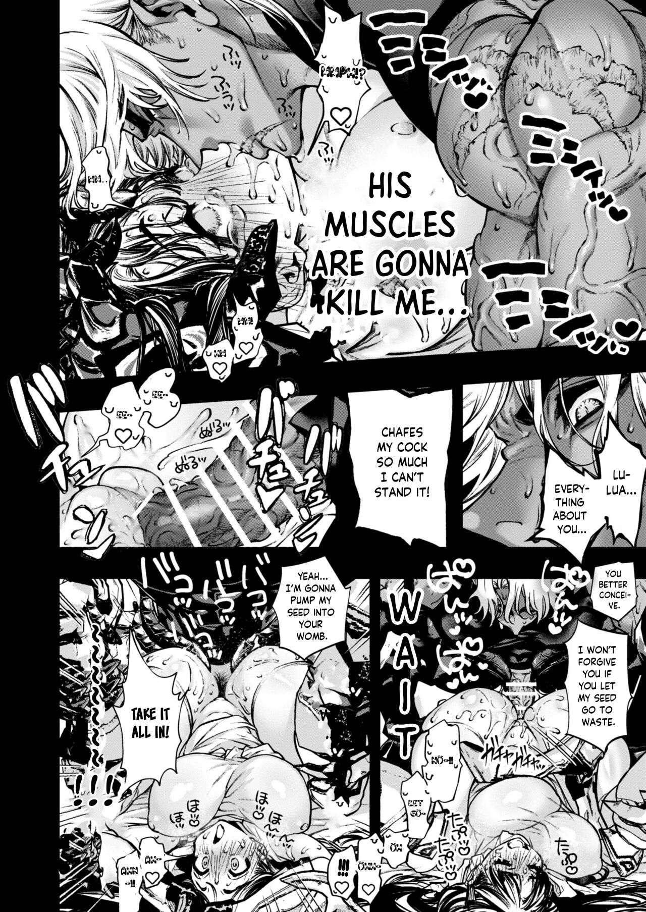 [ONIGASHIMA (Tanaka Onitaiji)]Otome Game "Kuro Dra -Kuroi Seijo to Ashiki Ryuu-" ni Isekai Tensei Shita kedo Murige, Tsunda. | Reincaranation from the Other World - the Black Dragon and the Black Saint[English] [Painfulnightz] Page 55