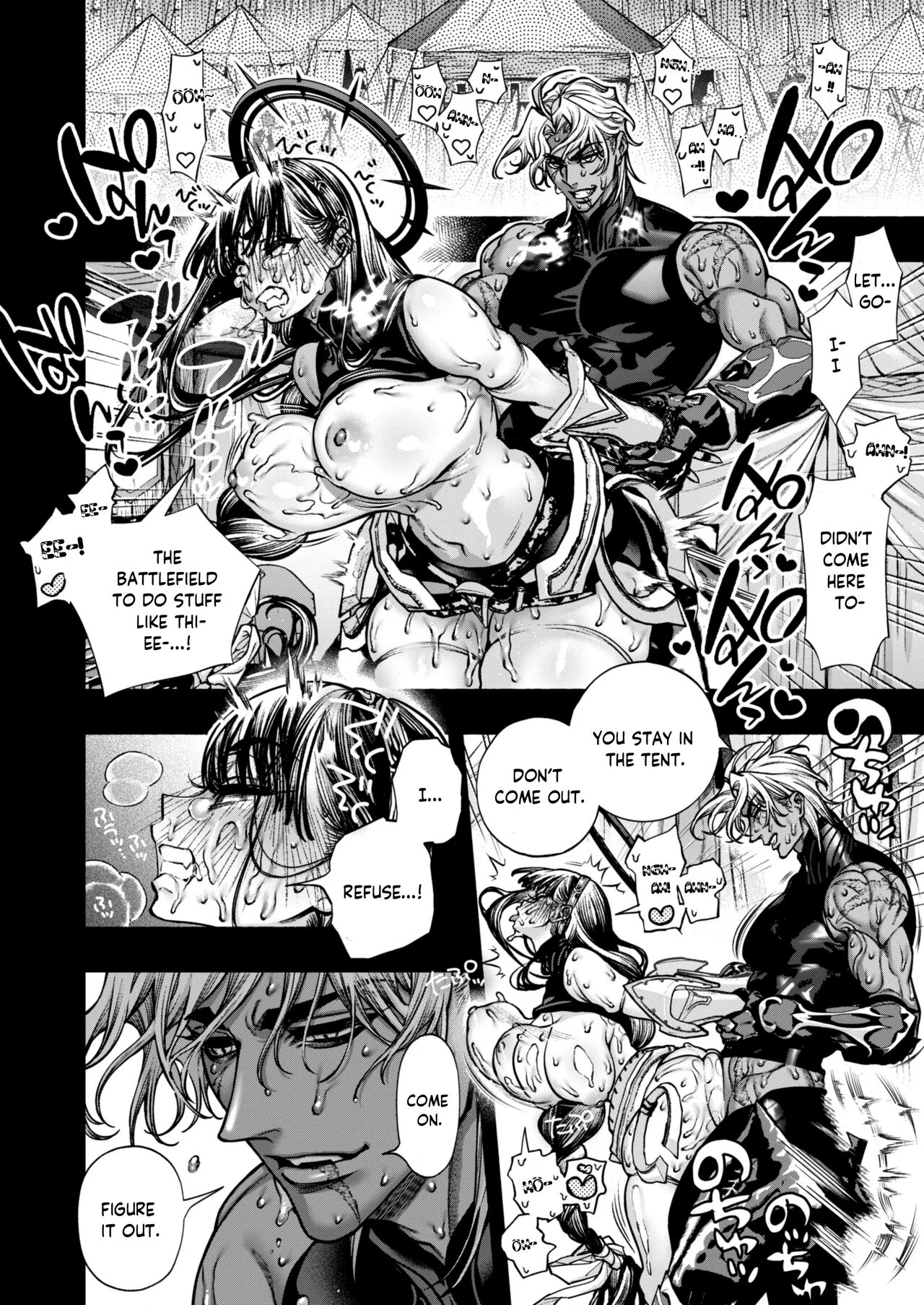 [ONIGASHIMA (Tanaka Onitaiji)]Otome Game "Kuro Dra -Kuroi Seijo to Ashiki Ryuu-" ni Isekai Tensei Shita kedo Murige, Tsunda. | Reincaranation from the Other World - the Black Dragon and the Black Saint[English] [Painfulnightz] Page 61