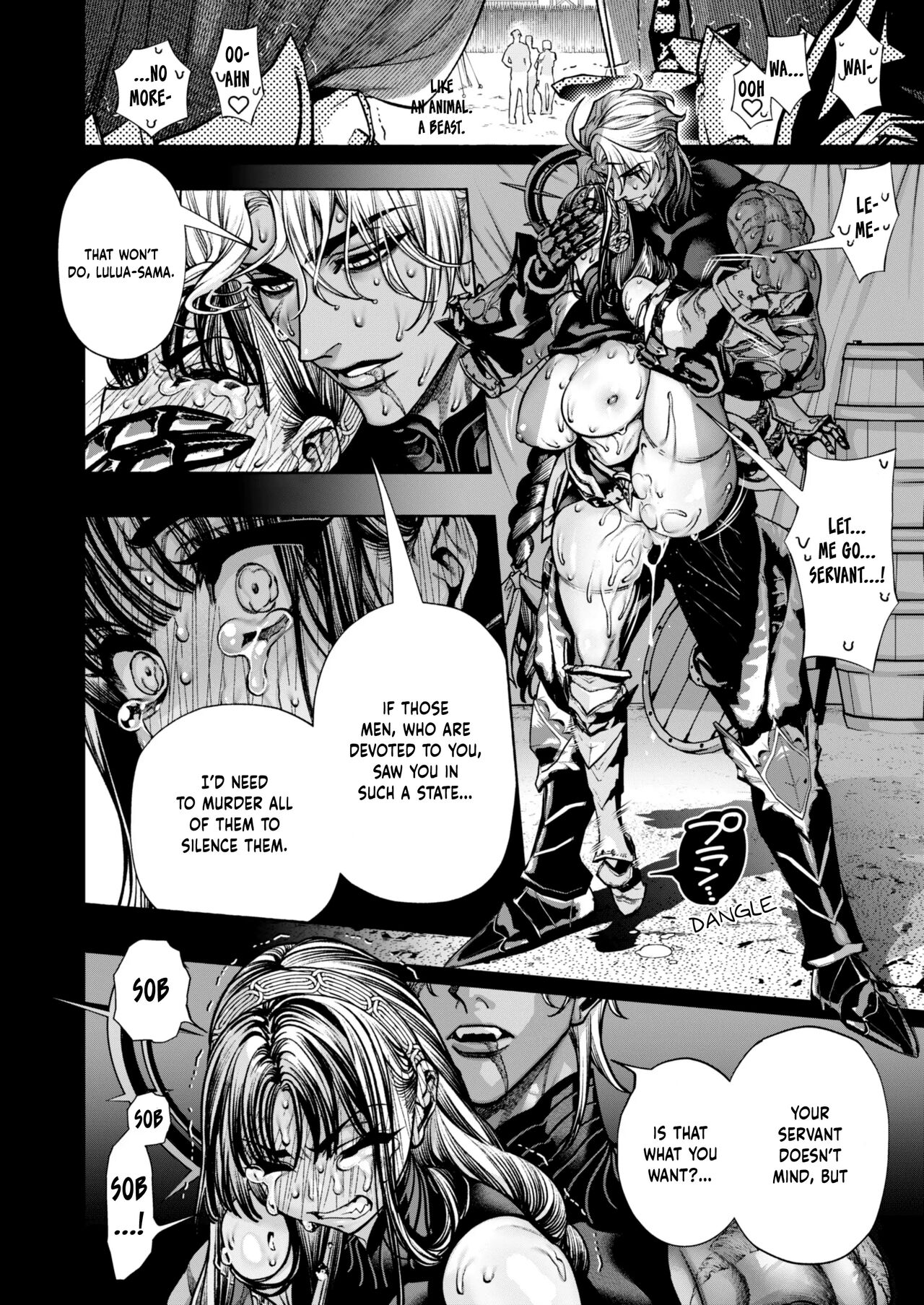 [ONIGASHIMA (Tanaka Onitaiji)]Otome Game "Kuro Dra -Kuroi Seijo to Ashiki Ryuu-" ni Isekai Tensei Shita kedo Murige, Tsunda. | Reincaranation from the Other World - the Black Dragon and the Black Saint[English] [Painfulnightz] Page 65