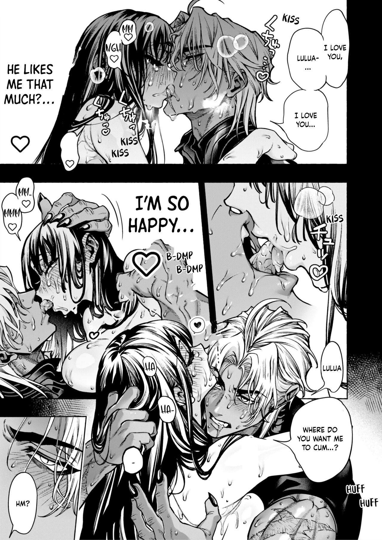 [ONIGASHIMA (Tanaka Onitaiji)]Otome Game "Kuro Dra -Kuroi Seijo to Ashiki Ryuu-" ni Isekai Tensei Shita kedo Murige, Tsunda. | Reincaranation from the Other World - the Black Dragon and the Black Saint[English] [Painfulnightz] Page 84