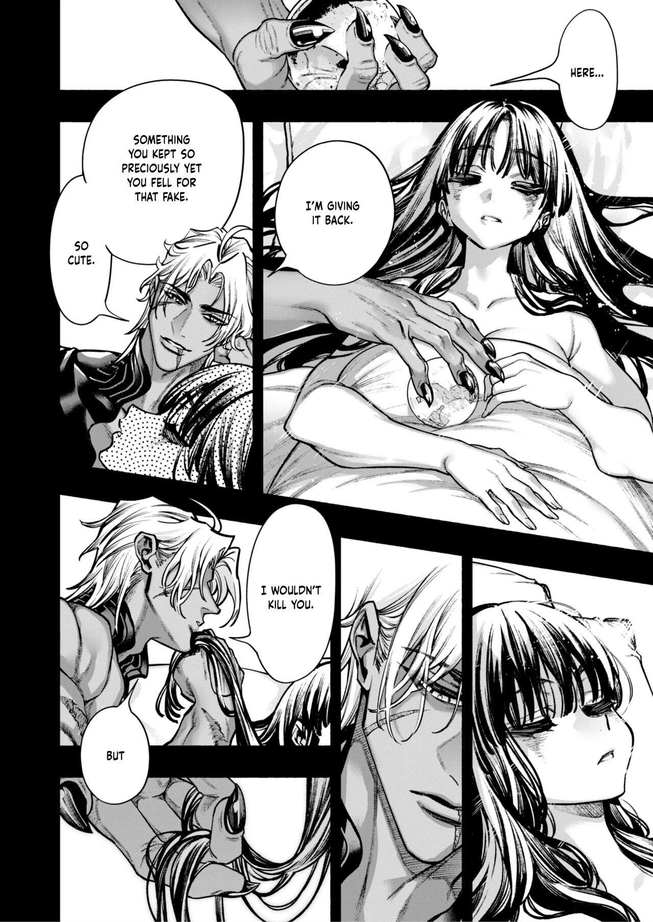 [ONIGASHIMA (Tanaka Onitaiji)]Otome Game "Kuro Dra -Kuroi Seijo to Ashiki Ryuu-" ni Isekai Tensei Shita kedo Murige, Tsunda. | Reincaranation from the Other World - the Black Dragon and the Black Saint[English] [Painfulnightz] Page 91