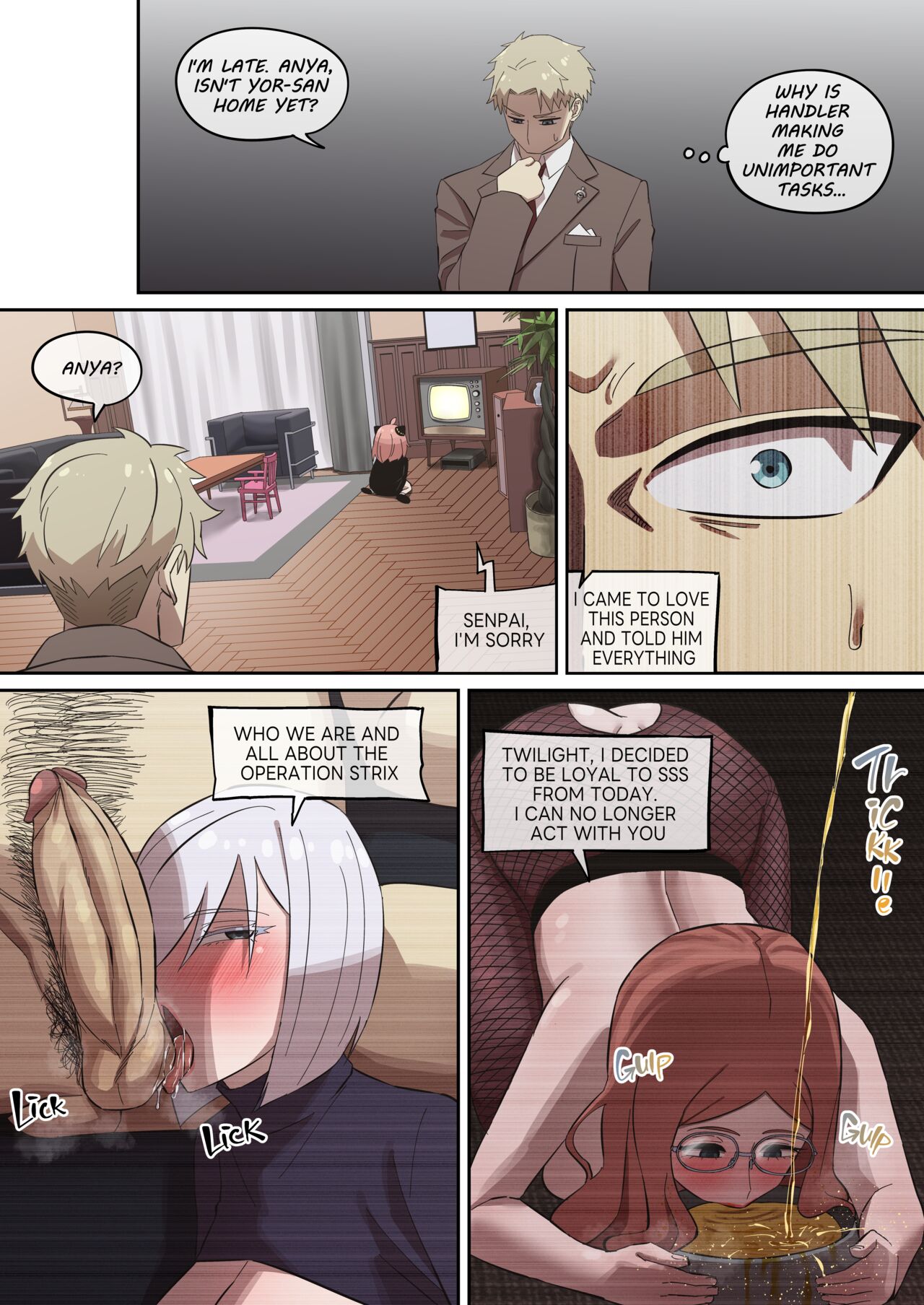 [Akaimelon]Daraku Mesu-tachi no Shoufu Nisshi (SPY x FAMILY) + Ending 1 and 2(Eng) Page 63