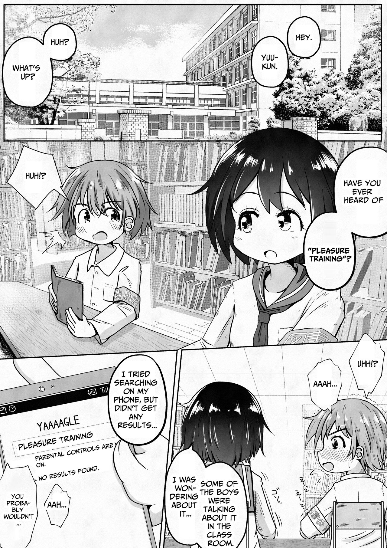 [Ecchi Ecchi Daifuku (Neko Daifuku)]Otokonoko ga Osananajimi no Shimai ni Kairaku Choukyou Saserareru Ohanashi | Pleasure Training By Two Sisters[English] [TsukiNet] Page 2