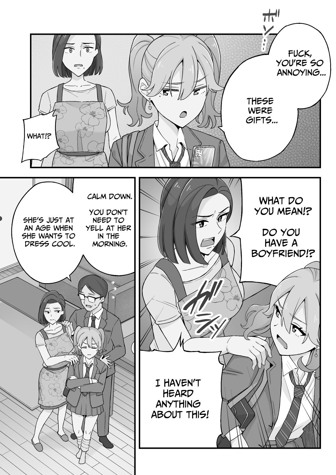 [Kameyama Cola]Oyako Ana ~Moto Yariman Haha to Papa-katsu Musume~[English] [Solid Rose] Page 5