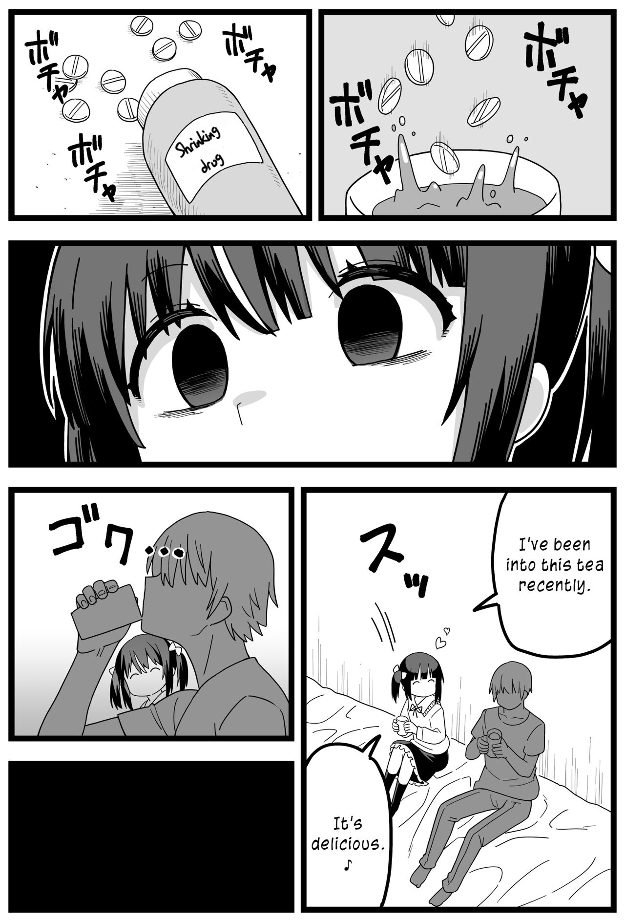 [Shiheki]Uwaki ga Barete Kanojo ni Chiisaku Sarete Taberareru Manga | Caught Cheating, Shrunk, and Eaten by His Girlfriend[English] Page 4