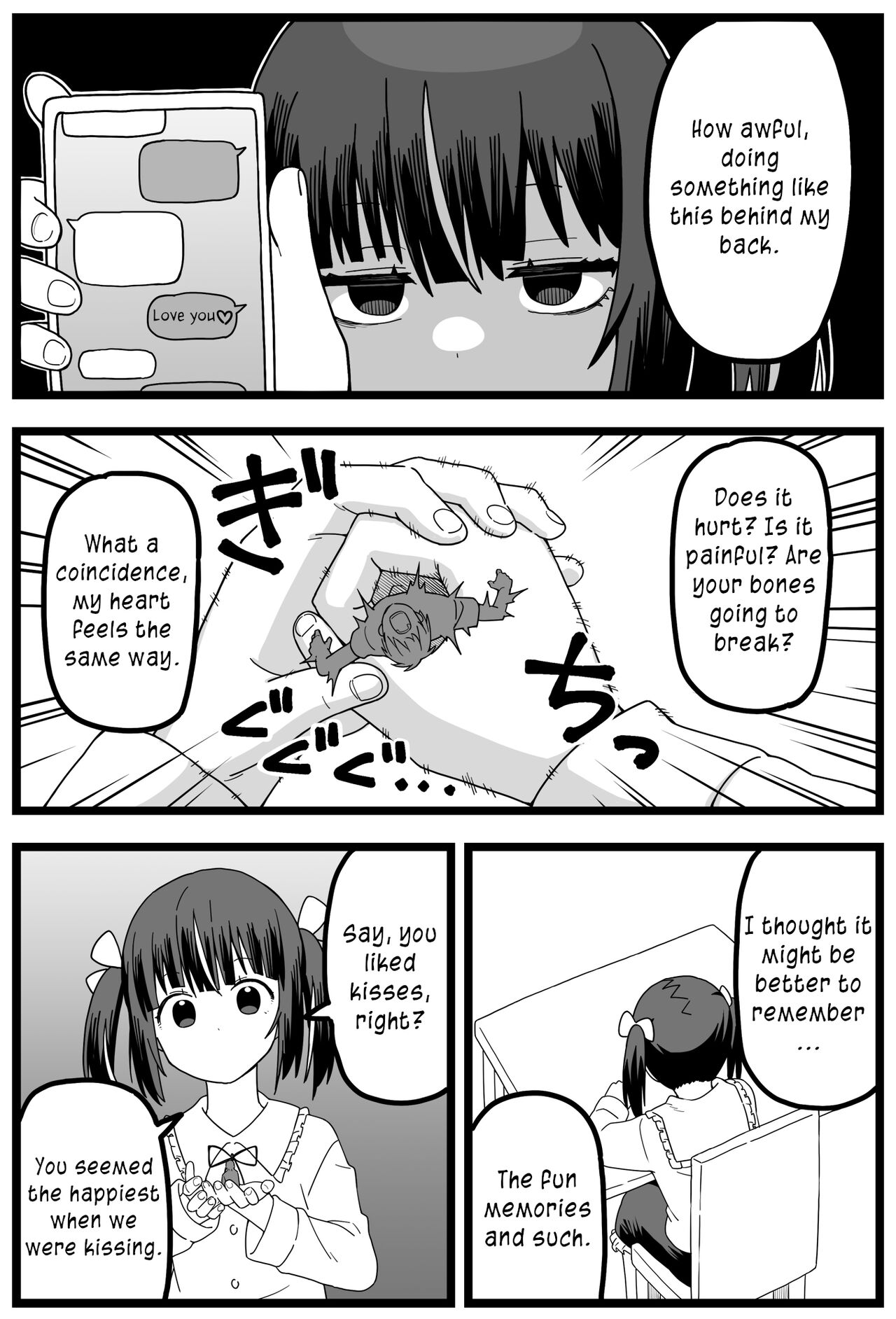 [Shiheki]Uwaki ga Barete Kanojo ni Chiisaku Sarete Taberareru Manga | Caught Cheating, Shrunk, and Eaten by His Girlfriend[English] Page 7