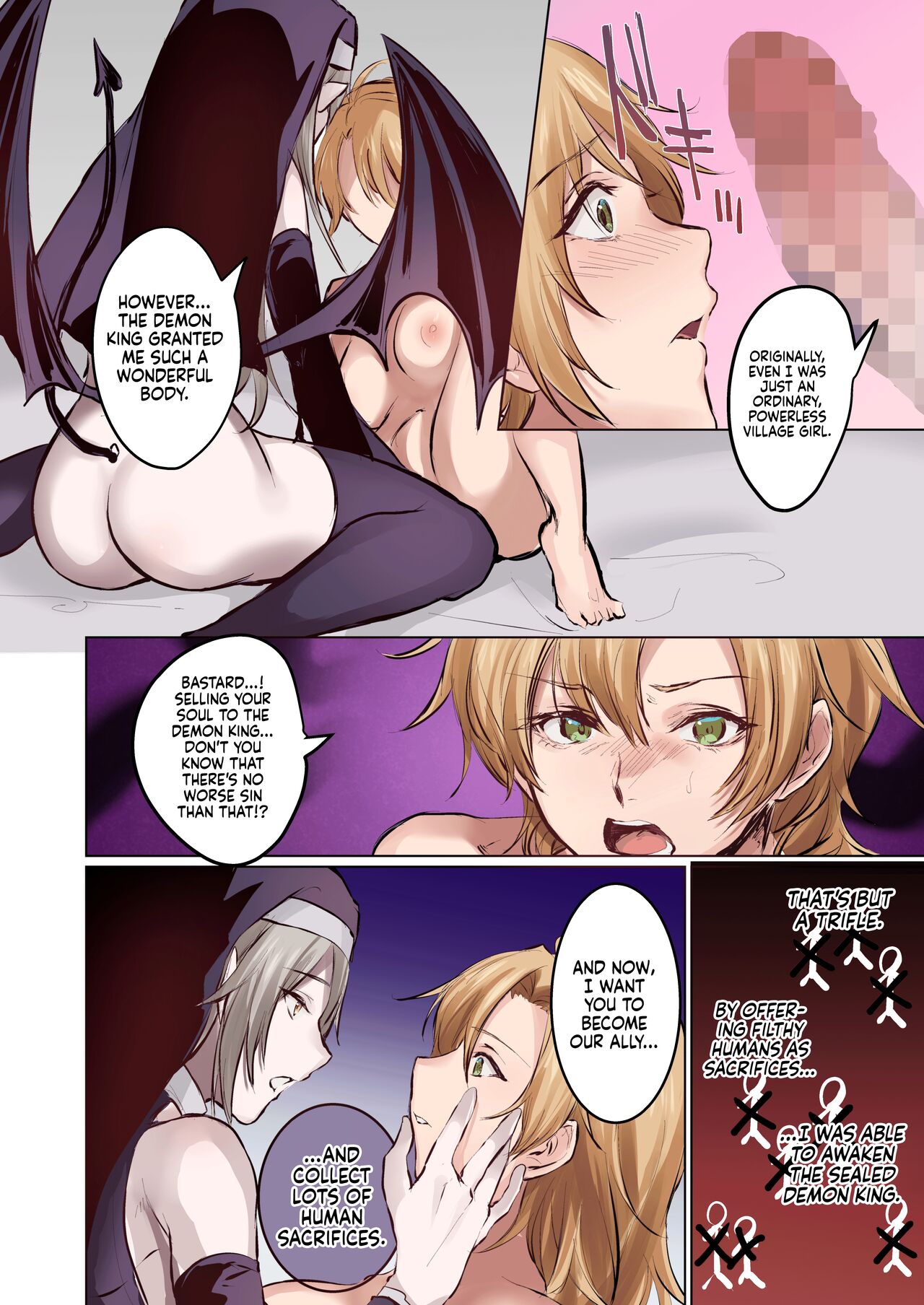 [TSF no F (Mugen no Sudadokei, Etami)]From Virtue to Vice ~Inma ni Ochiru Seikishi~ | From Virtue to Vice ~The Holy Knight That Falls To The Succubi~[English] {Doujins.com} Page 19