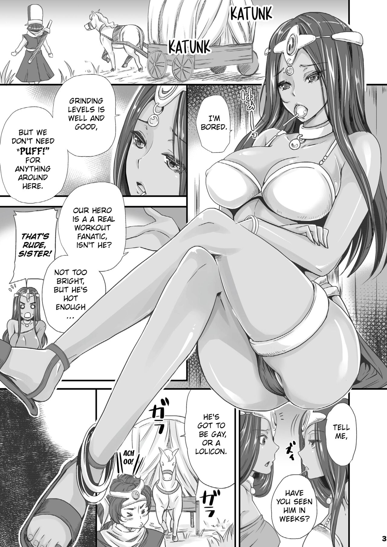 (C81) [Momoiro-Rip (Sugar Milk)]Travelers with Benefits(Dragon Quest IV) [English] [EHCOVE] Page 2