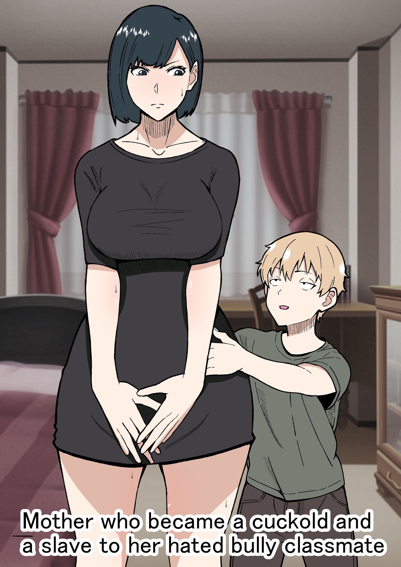 [Sushi Spark]Daikirai na Ijimekko Doukyuusei no Netorare Nikubenki ni Natta Haha | Mother who became a cuckold and a slave to her hated bully classmate[English] Page 1
