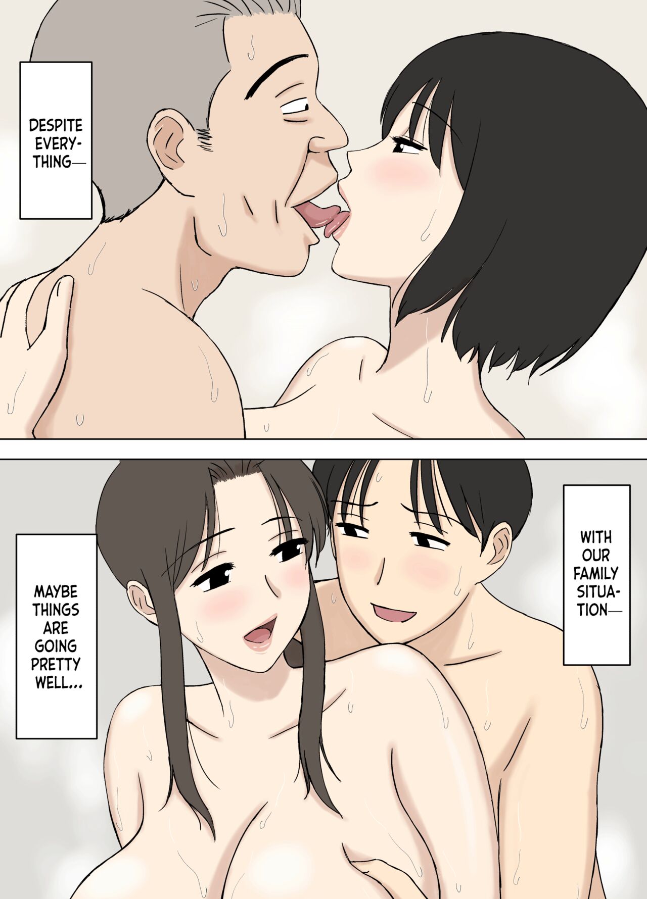 [Urakan]Tsuma ga Ore no Oyaji to Issho ni Furo ni Haitte irun daga.. 2 | My Wife is Taking a Bath With My Father.. 2[English][Chalklog] Page 30