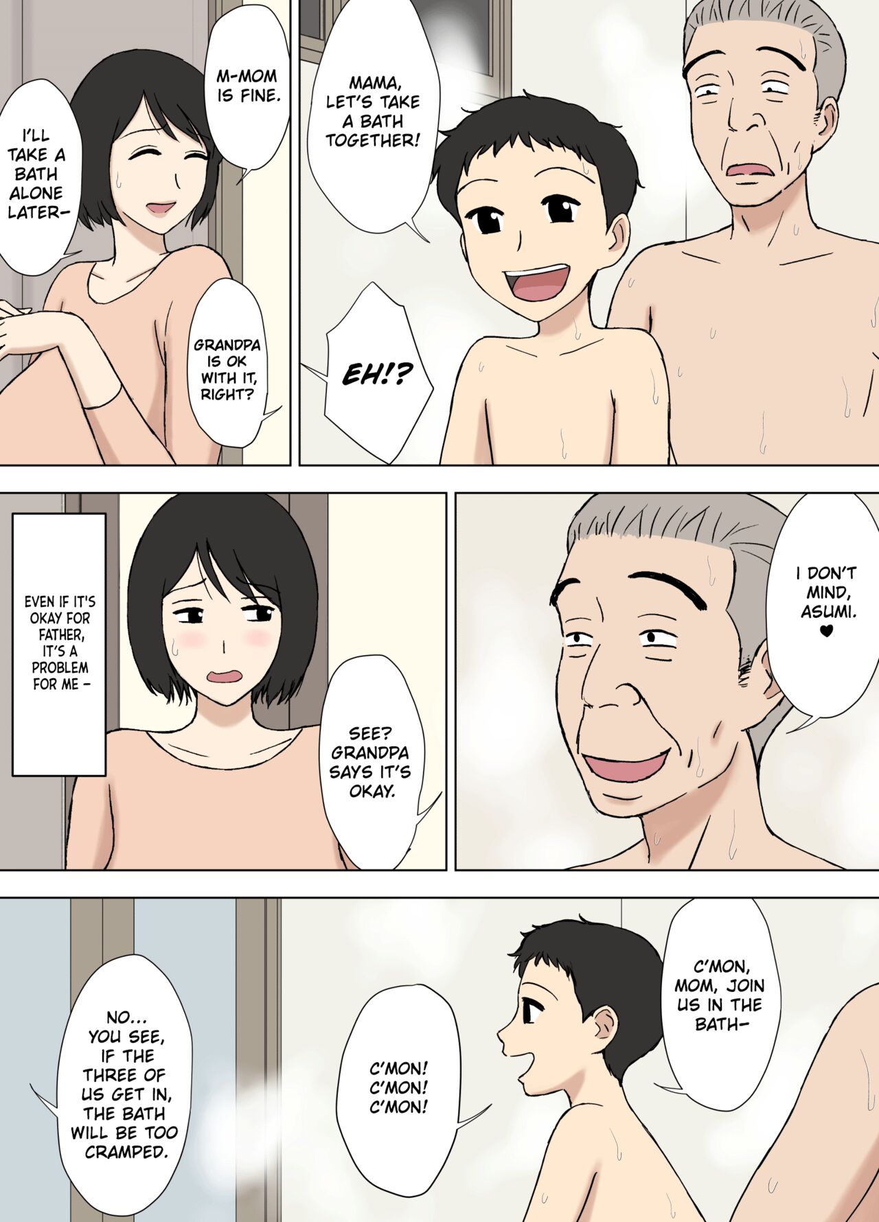[Urakan]Tsuma ga Ore no Oyaji to Issho ni Furo ni Haitte irun daga.. 2 | My Wife is Taking a Bath With My Father.. 2[English][Chalklog] Page 34