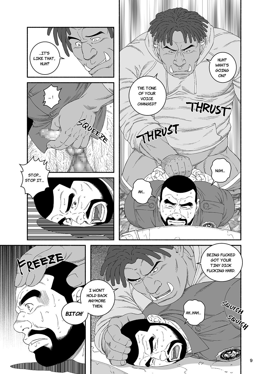 [Tagame Gengoroh]B.S.B. Big Sir's Bitches : Cop - The Case of Chris Collins[English] [Digital] Page 10