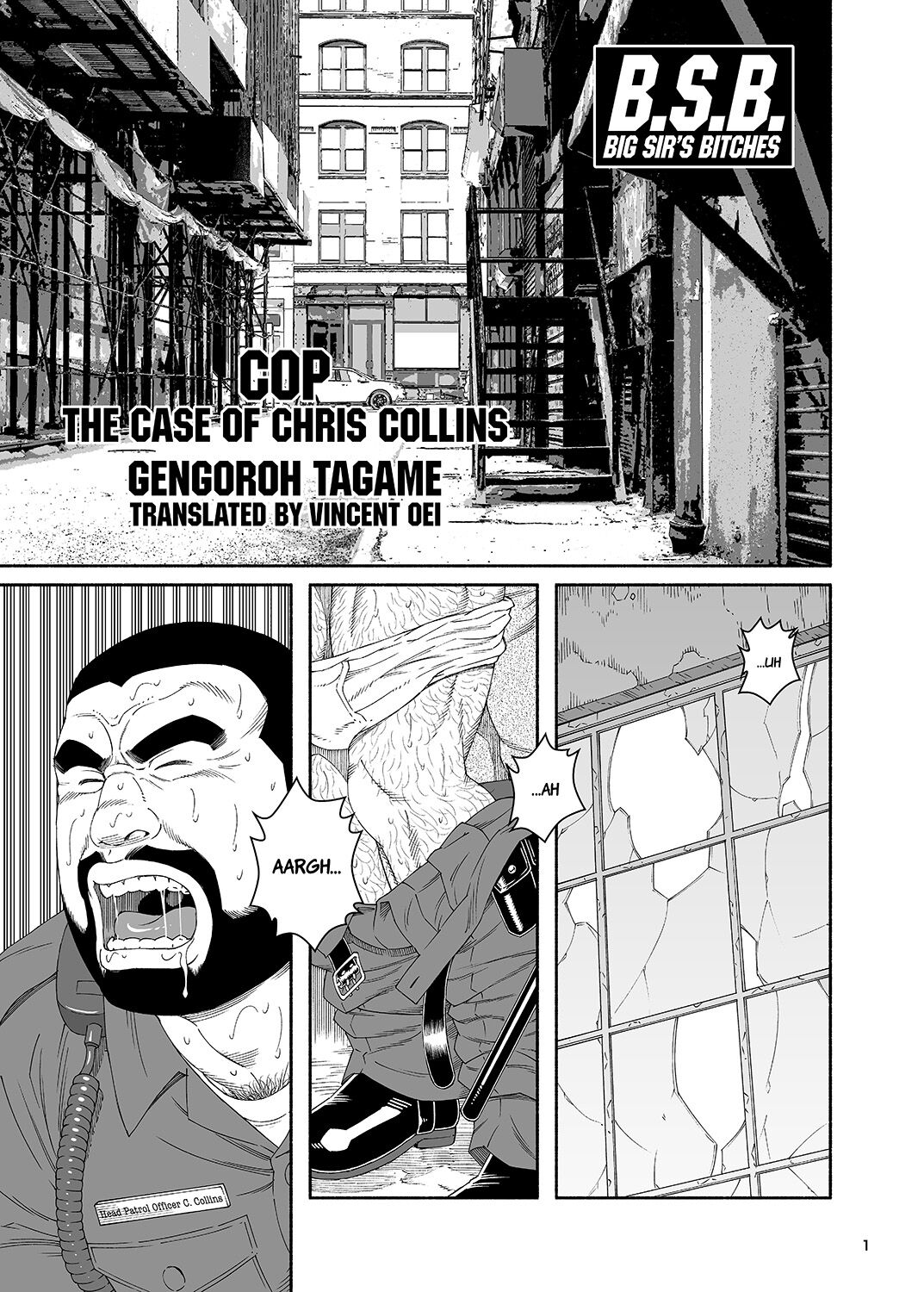 [Tagame Gengoroh]B.S.B. Big Sir's Bitches : Cop - The Case of Chris Collins[English] [Digital] Page 2