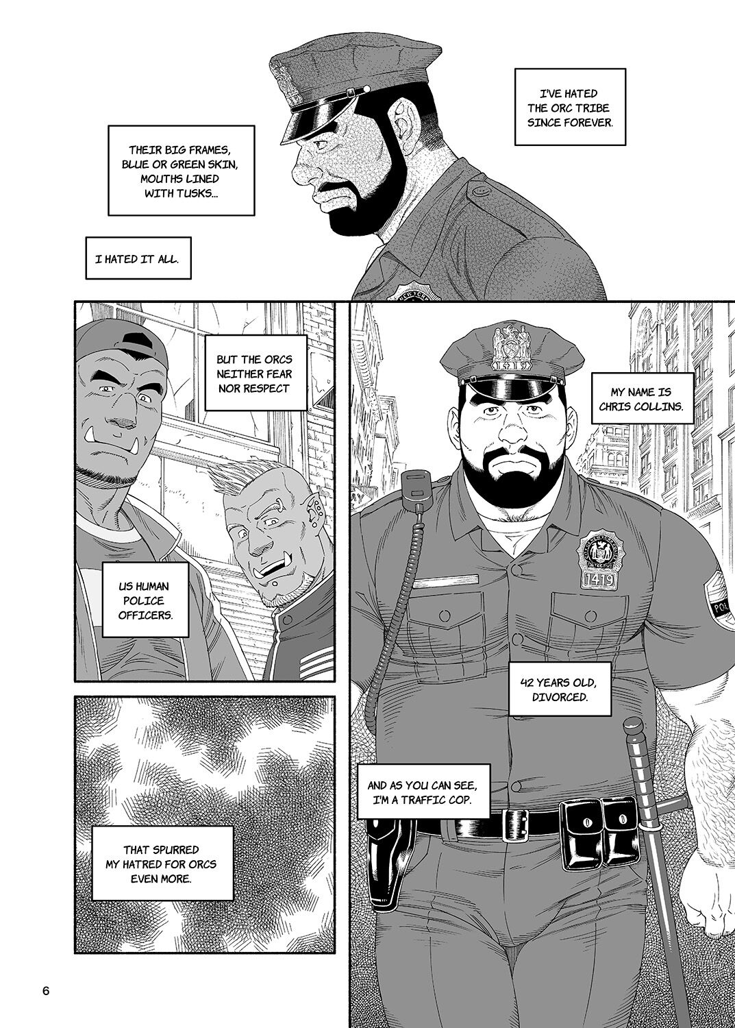 [Tagame Gengoroh]B.S.B. Big Sir's Bitches : Cop - The Case of Chris Collins[English] [Digital] Page 7