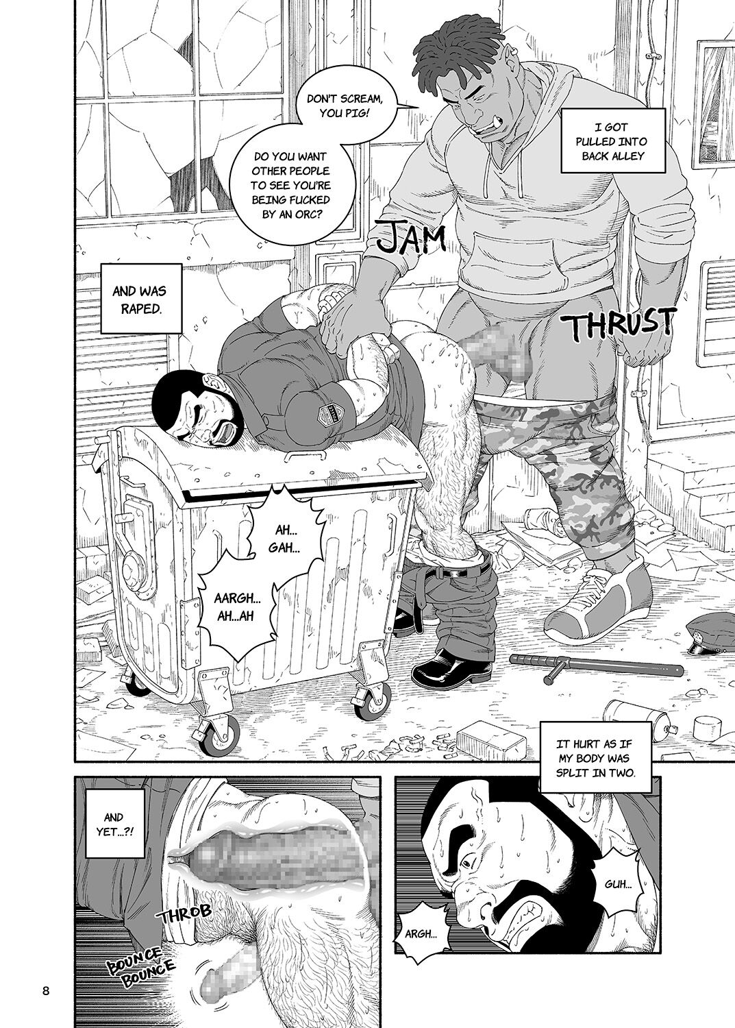 [Tagame Gengoroh]B.S.B. Big Sir's Bitches : Cop - The Case of Chris Collins[English] [Digital] Page 9