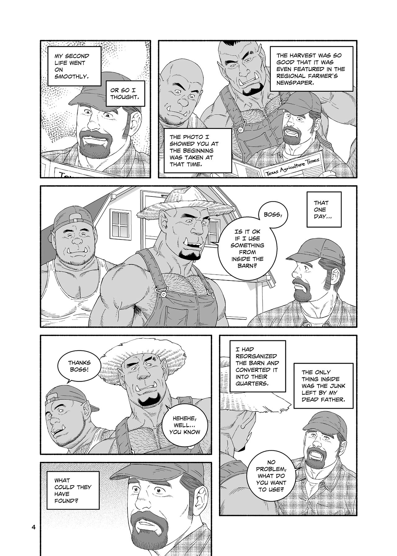 [Tagame Gengoroh]B.S.B. Big Sir's Bitches : A Farmer - In the Case of Ted Sterling[English] [Digital] Page 5