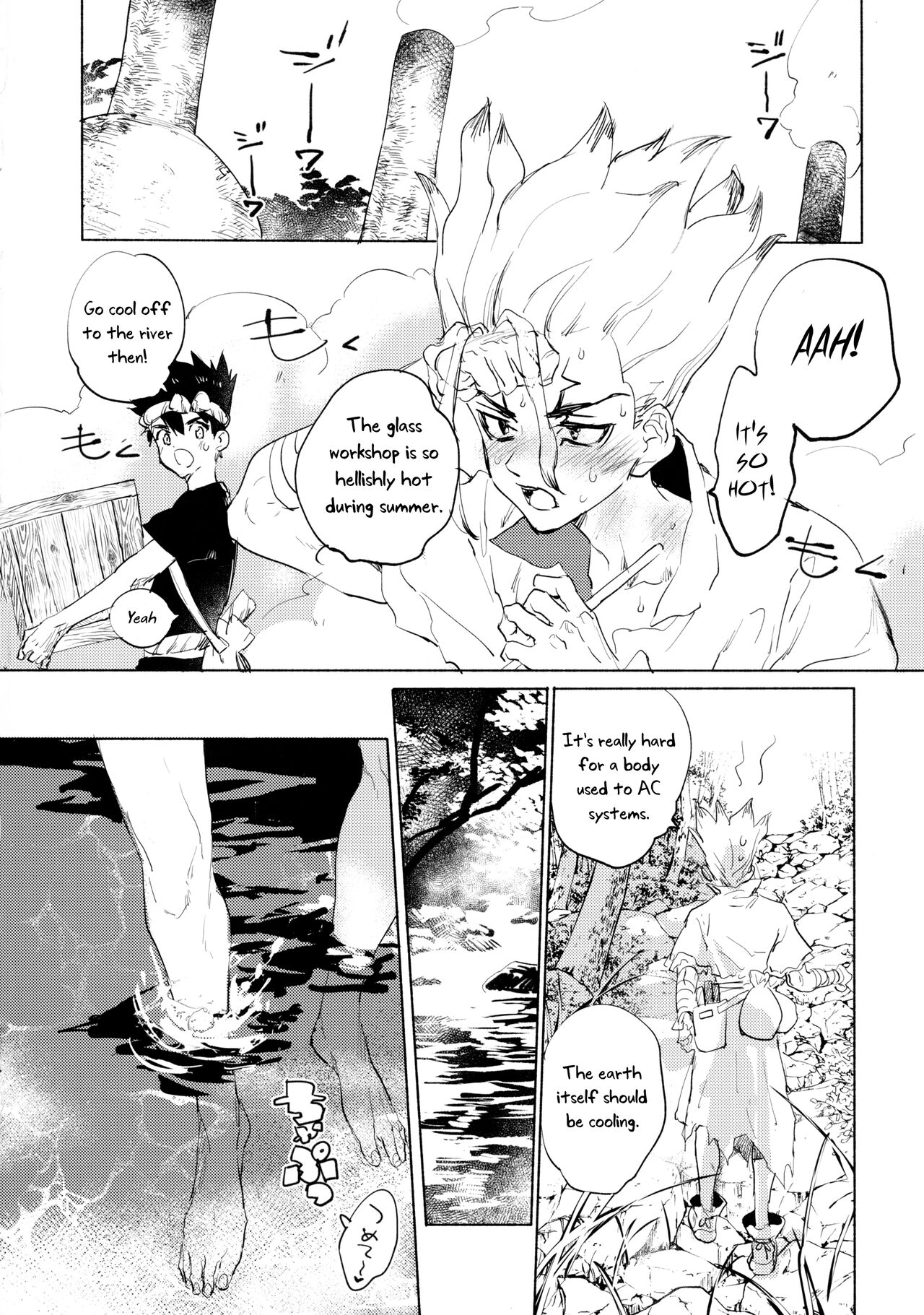 (The ROCK 2) [tcnc (Serizawa Nae)]Sekki Sekai de Mabushii Natsu(Dr. STONE) [English] [Uncle Bane] Page 13