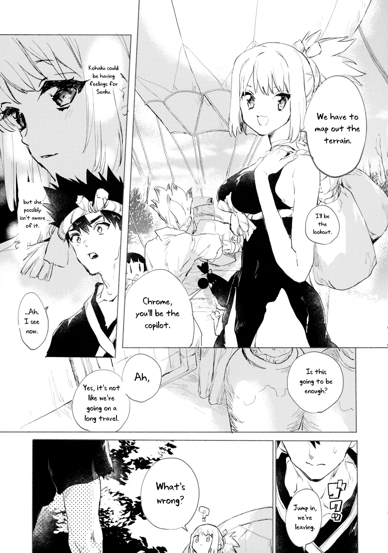 (The ROCK 2) [tcnc (Serizawa Nae)]Sekki Sekai de Mabushii Natsu(Dr. STONE) [English] [Uncle Bane] Page 6