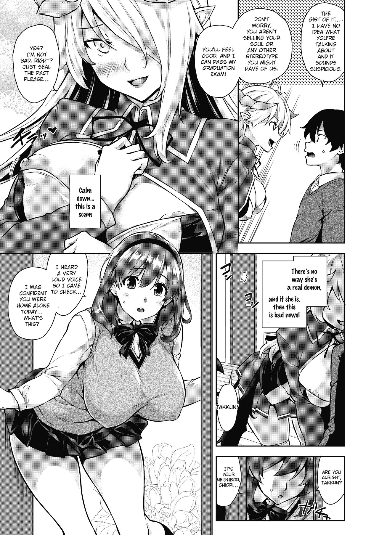 [Misaki (Mikemono Yuu)]Akuma de JK -Makai Appli de Harem Shiken-[English] [SDTLs] [Decensored] [Digital] Page 6