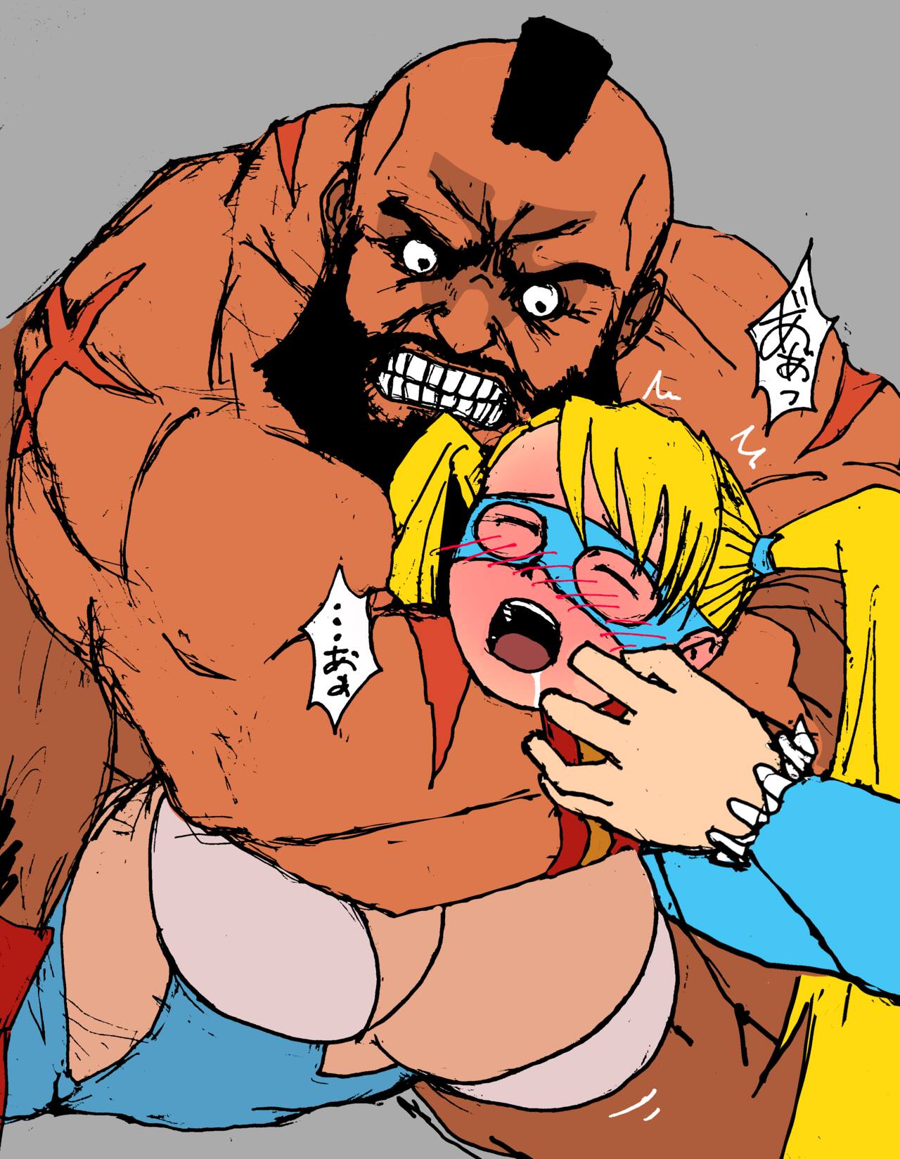 [Sanman-Drill]Zangief VS. Rainbow Mika(Street Fighter) [Japanese + English] Page 2
