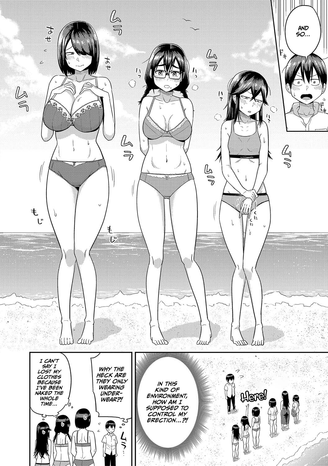 [Makosho]Mujintou de, SEX ni Kyoumi Shinshin na Dosukebe Inkya Joshi-tachi to Harem Life[English] [CulturedCommissions] [Digital] Page 44