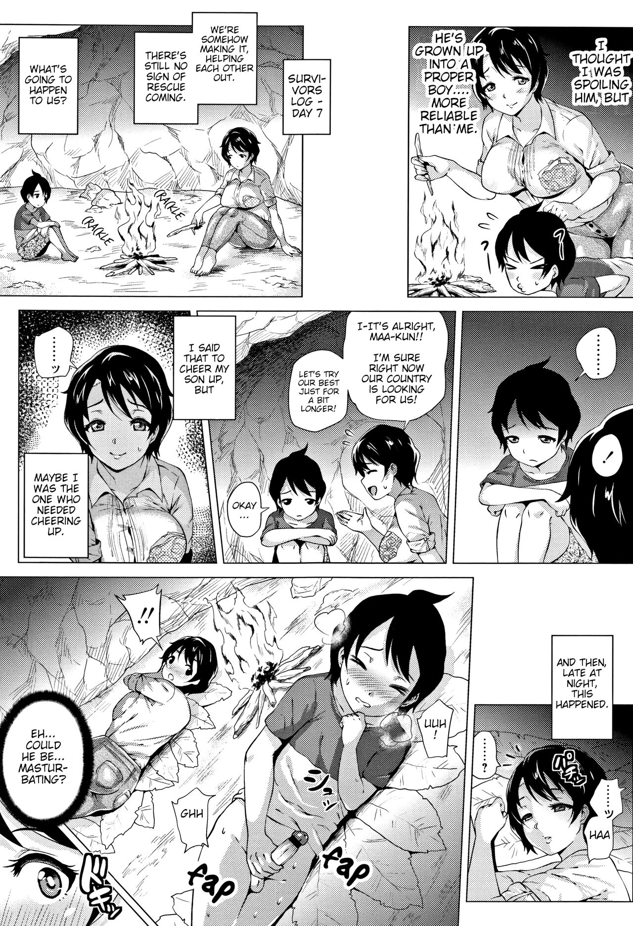 [Yokkora]Mama to Boku to Mujintou | Me and mom and a deserted island(Love Muchi!) [English] [Poranya] Page 5
