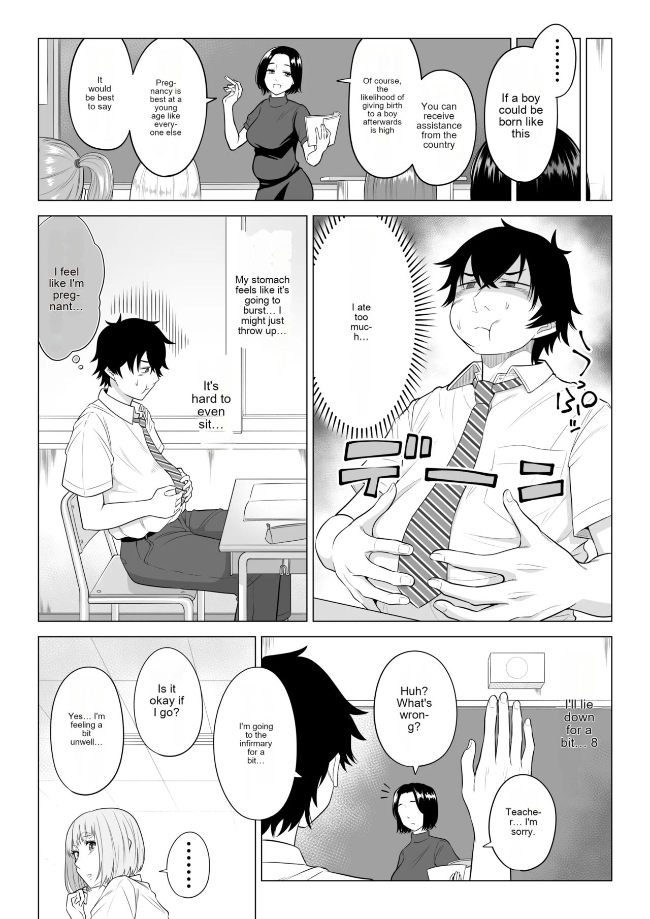 In a world where there are extremely few men, sperm is a precious resource. Part 2(Rough Translation) Page 36