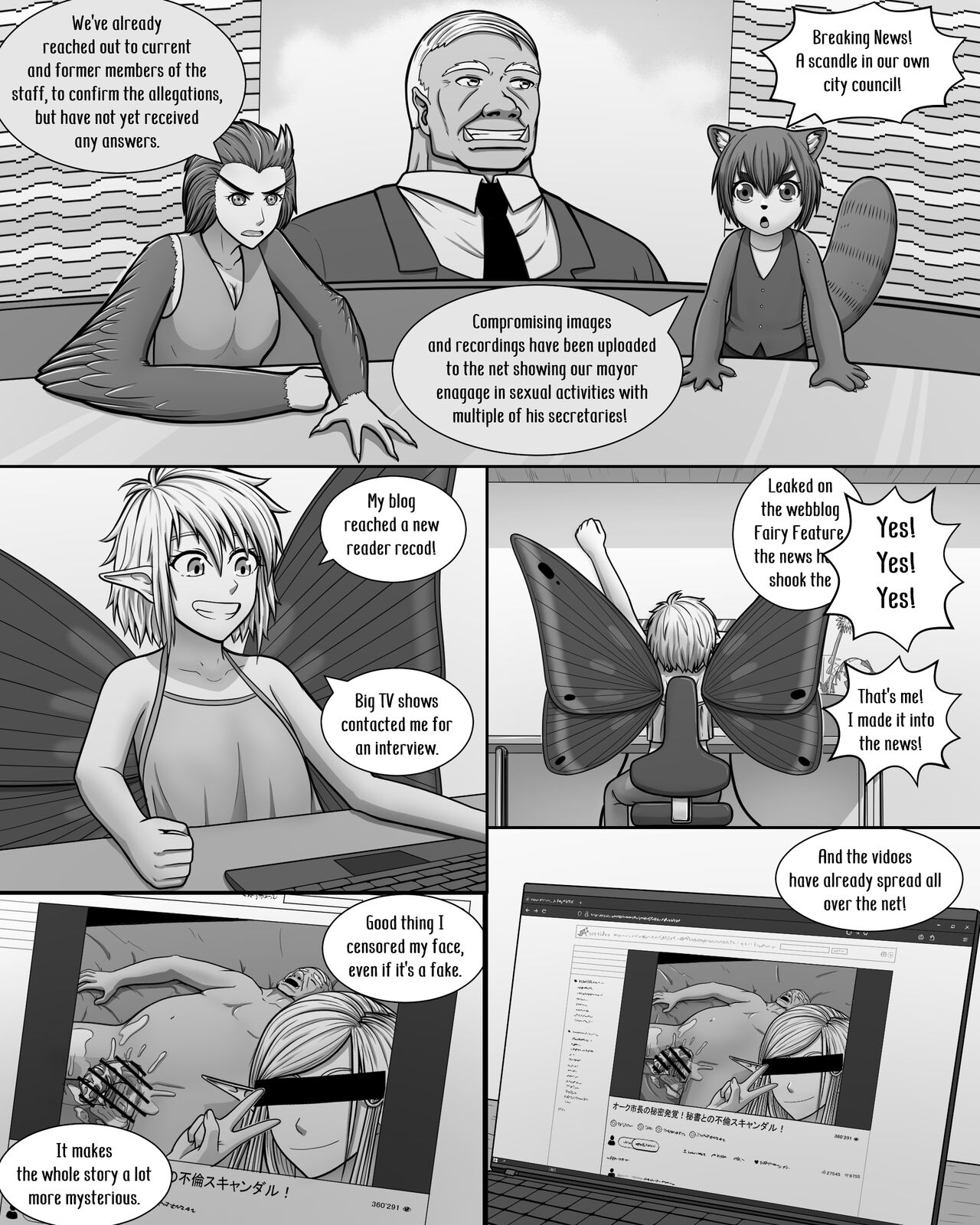 [Hentia-chan]Yousei Tokushuu Shichou no Himitsu | Fairy Feature: The Mayor's secret[English] Page 47