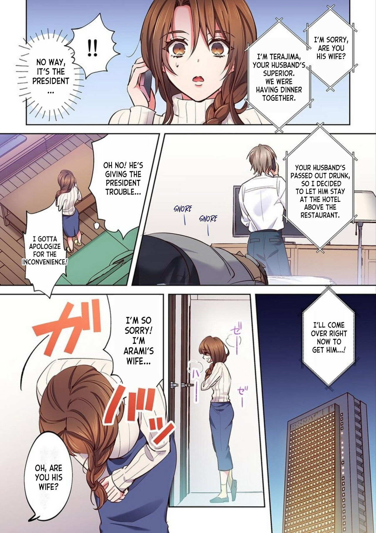 [Kedama-kun]Nemuru Otto no Mae de Otosareta Hitozuma "Mou Ikitakunai no... Yurushite Kudasai..." 1 | A Married Woman Fucked In Front Of Her Sleeping Husband "I Don't Want To Cum Anymore... Please Forgive Me..." 1[English] [desudesu] Page 4