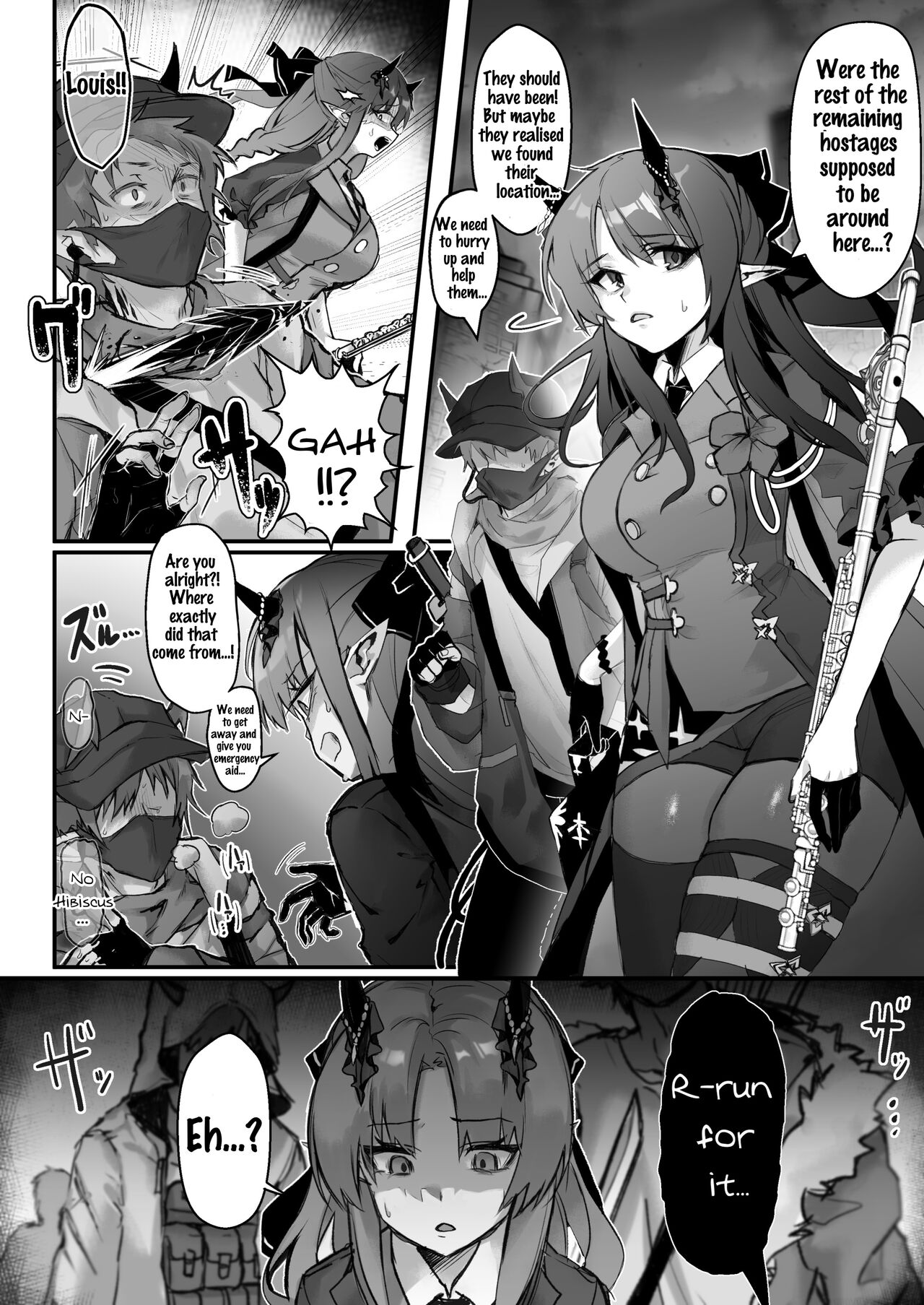 [Kagura]A Hopeless Hibiscus Rape Manga(Arknights) [English] Page 1