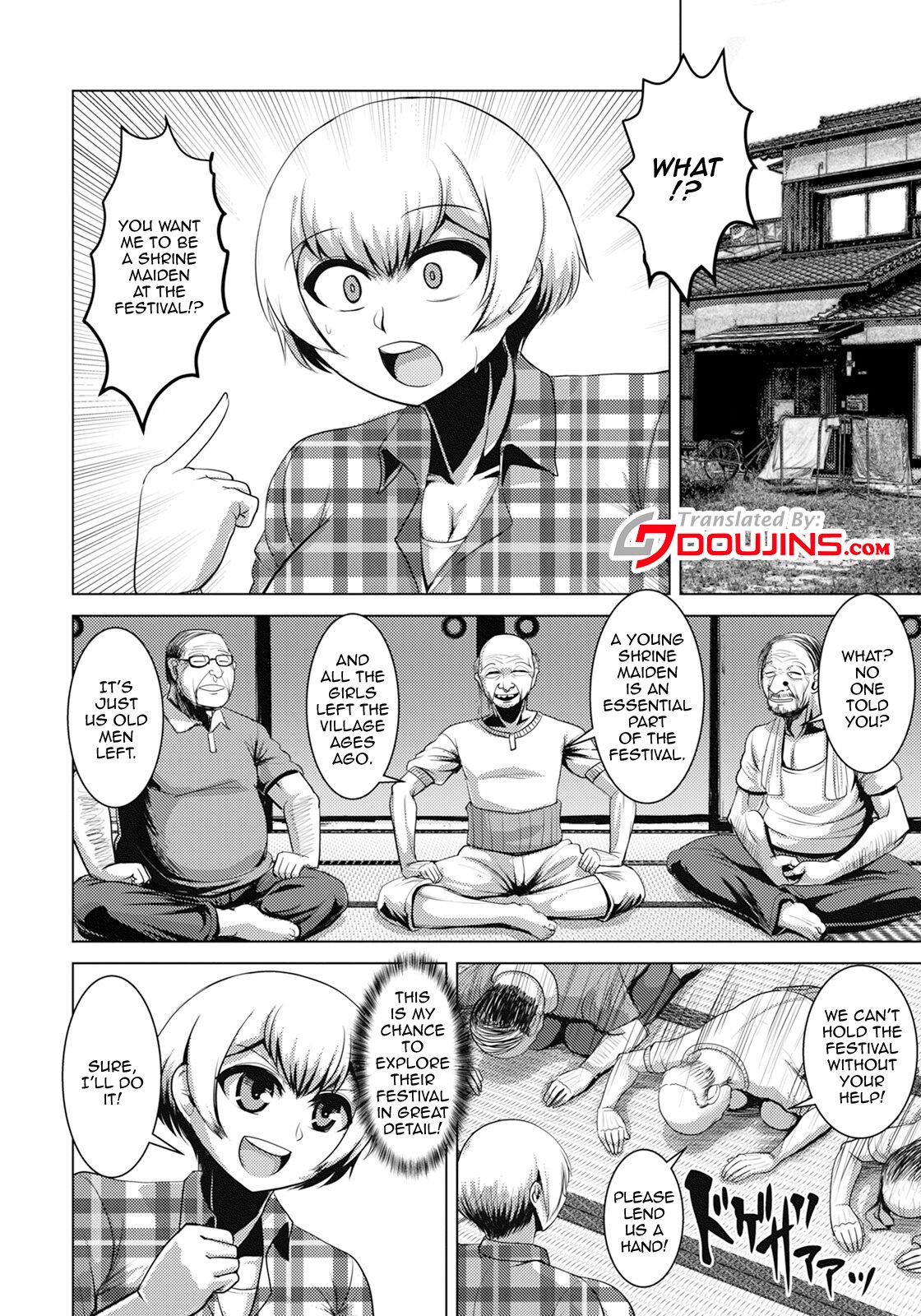 [Naniwadou Matatabi]Hame Naburi Matsuri no Yoru | The Night of the Gangbang Festival(ANGEL Club 2022-02) [English] [Doujins.com] [Digital] Page 2