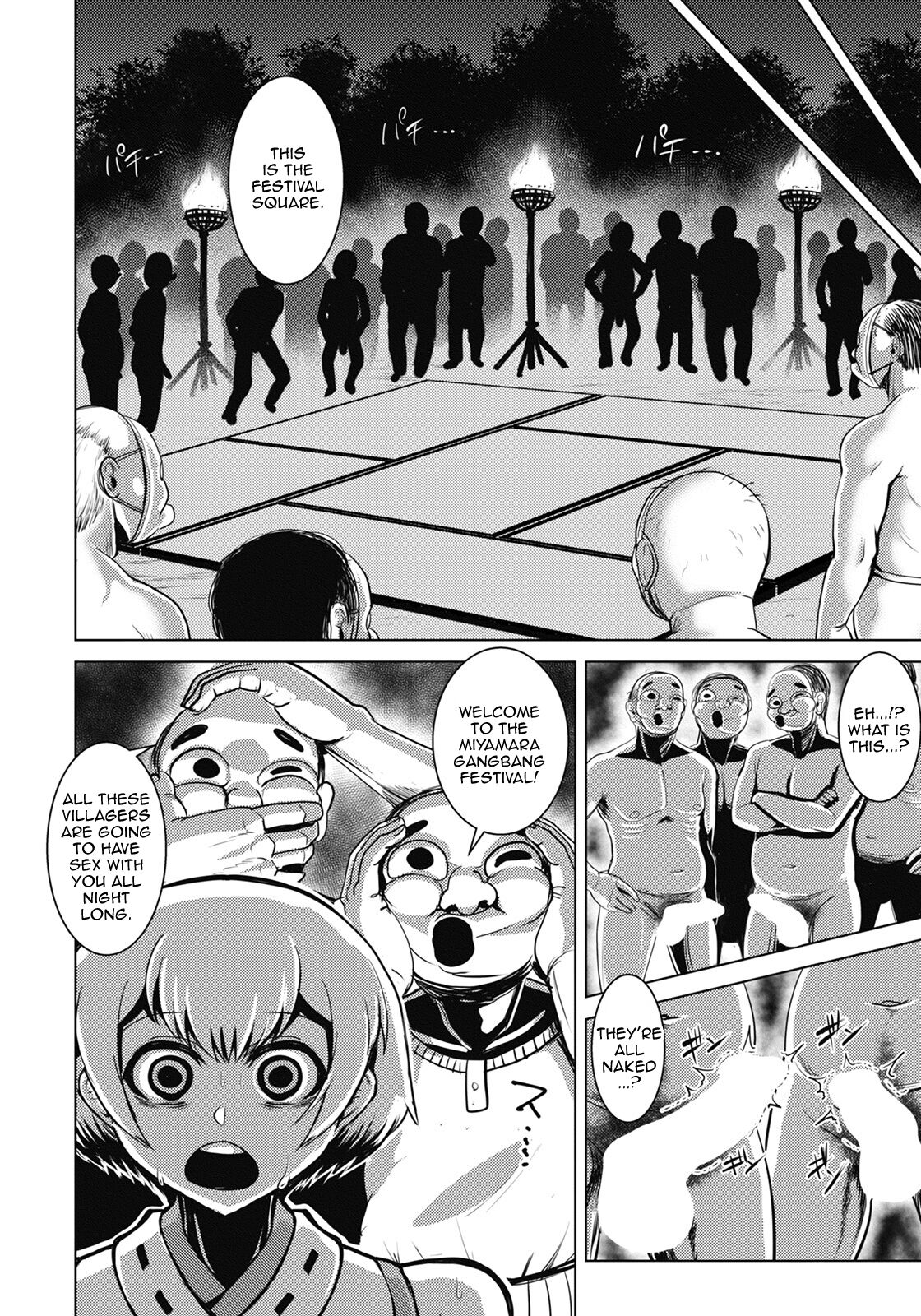 [Naniwadou Matatabi]Hame Naburi Matsuri no Yoru | The Night of the Gangbang Festival(ANGEL Club 2022-02) [English] [Doujins.com] [Digital] Page 4