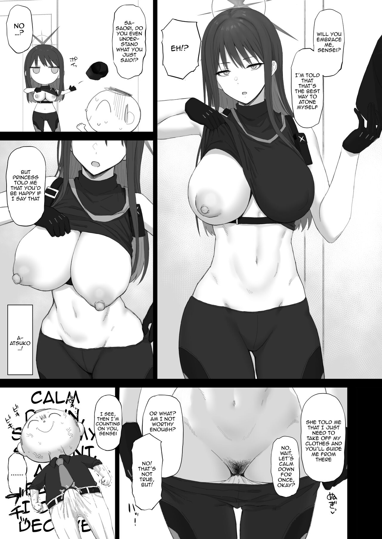 [Gomuhachi (Gomu)]Muchi ni Shokuzai Kyouiku ni Nikuyoku | Atonement For Ignorance, Education for Lust(Blue Archive) [English] {Doujins.com} [Decensored] [Digital] Page 6